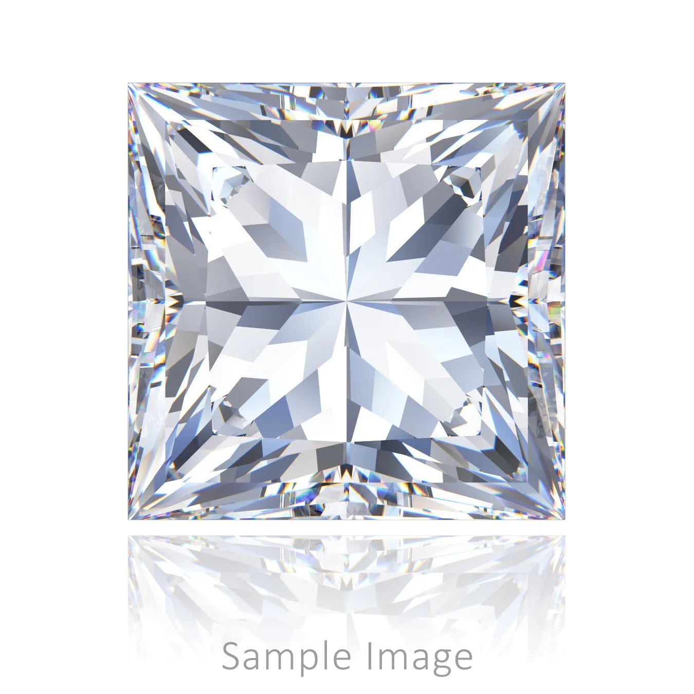 0.89 CT Loose Diamond - Princess (L-SI1)