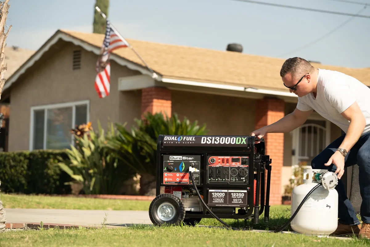 13,000 Watt Dual Fuel Portable Generator w/ CO Alert