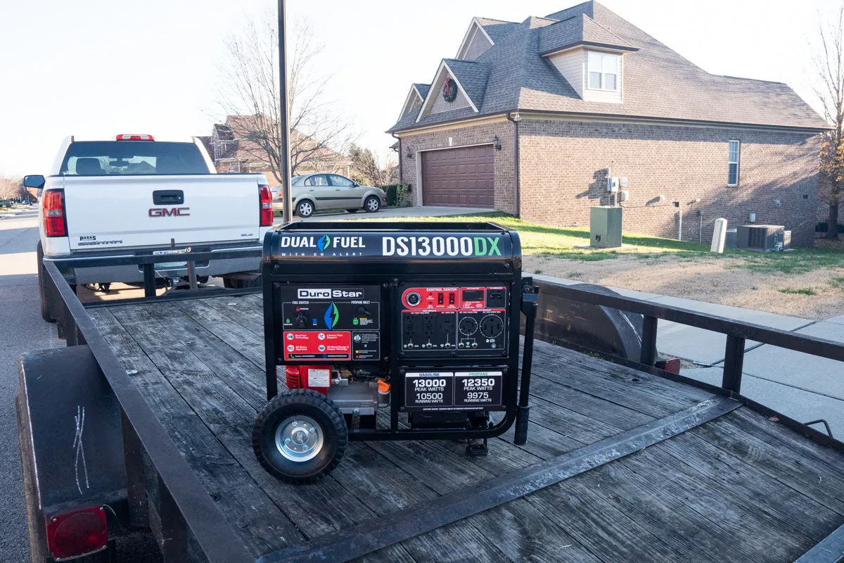 13,000 Watt Dual Fuel Portable Generator w/ CO Alert