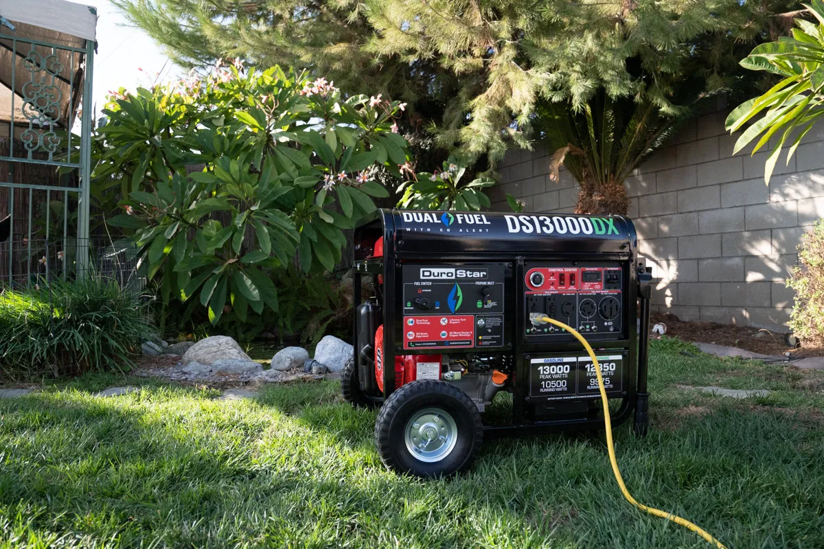 13,000 Watt Dual Fuel Portable Generator w/ CO Alert