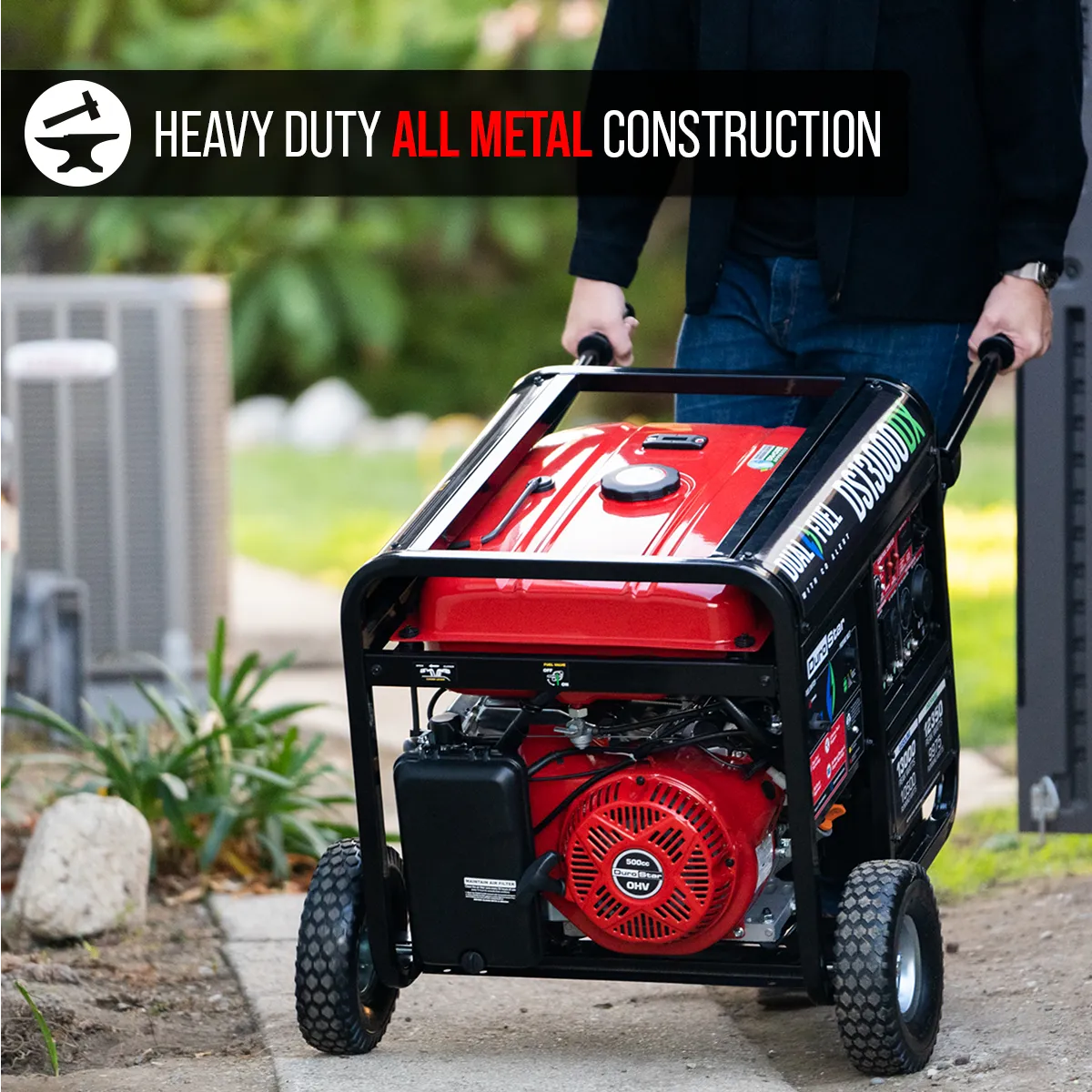 13,000 Watt Dual Fuel Portable Generator w/ CO Alert