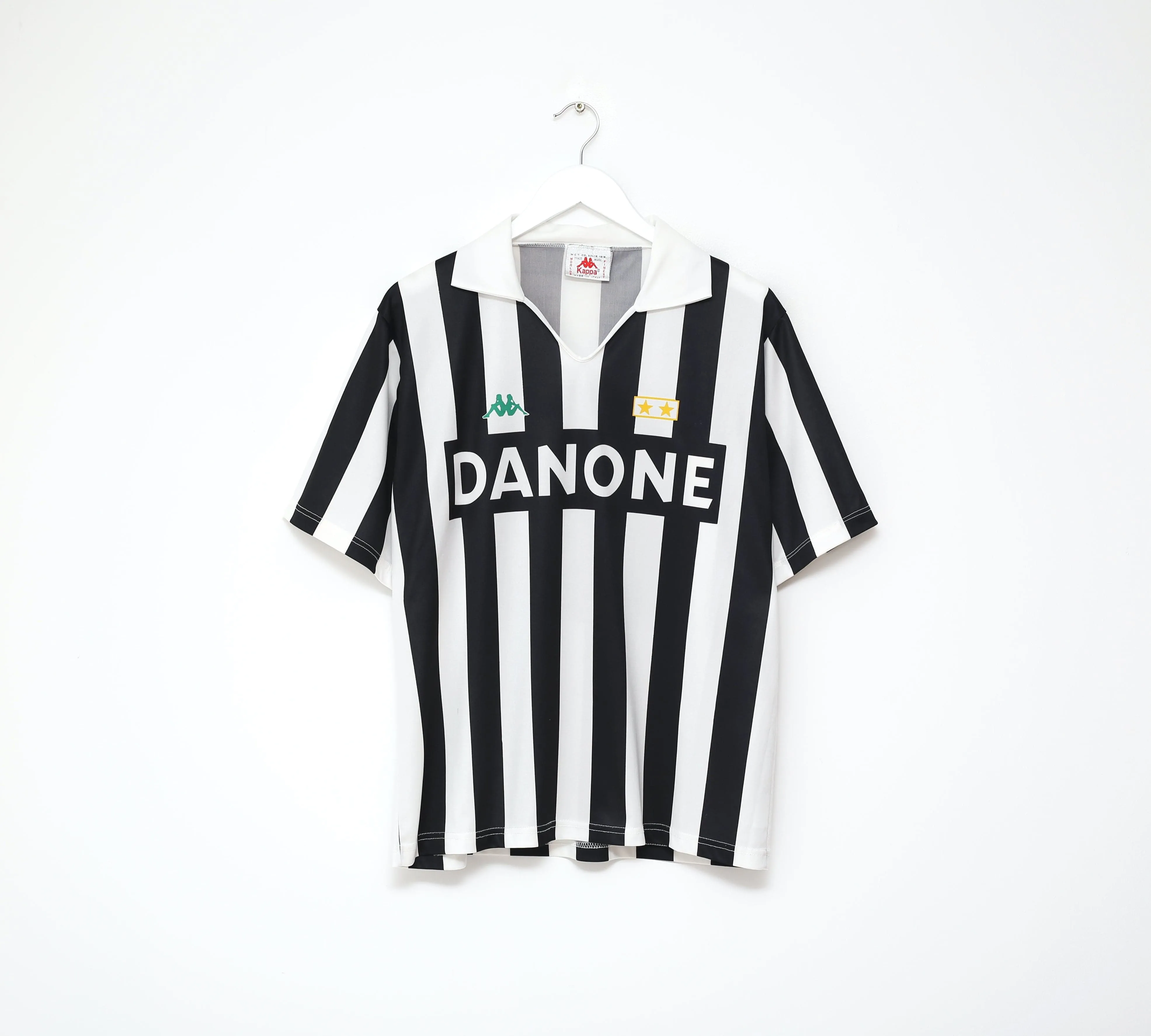 1990/91 BAGGIO #10 Juventus Vintage Kappa Home Football Shirt Jersey (M/L)