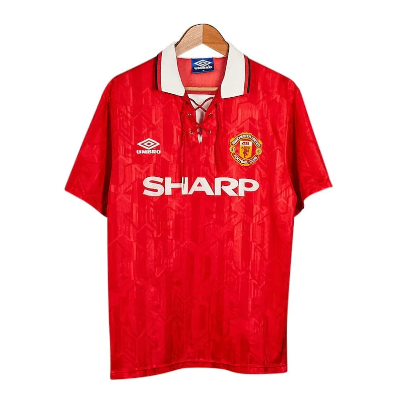 1992-94 Manchester United Umbro Home Shirt M (Excellent)