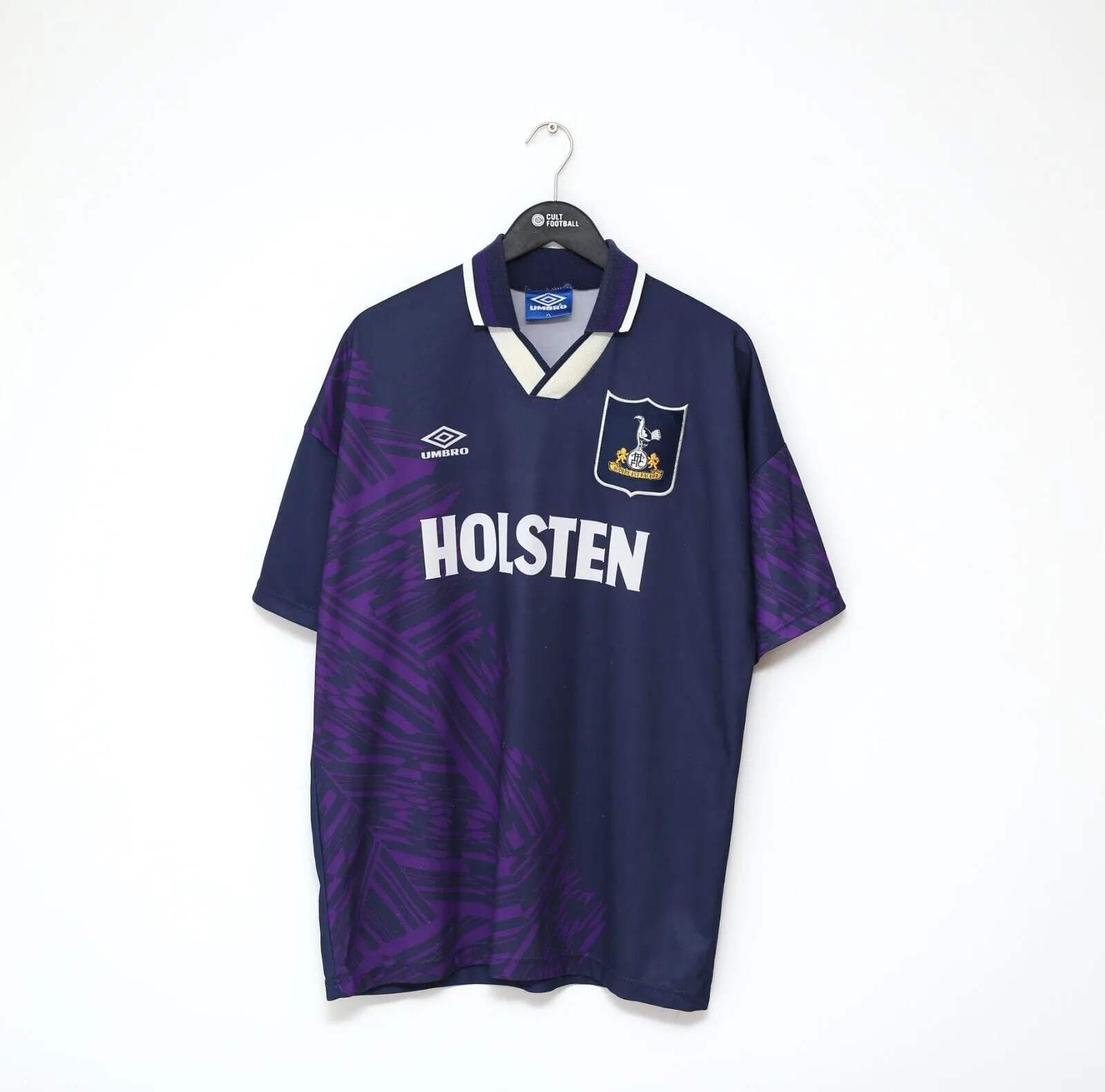 1994/95 KLINSMANN #18 Tottenham Hotspur Vintage Umbro Away Football Shirt (XL)