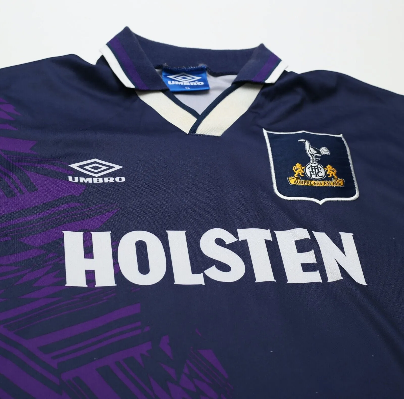 1994/95 KLINSMANN #18 Tottenham Hotspur Vintage Umbro Away Football Shirt (XL)