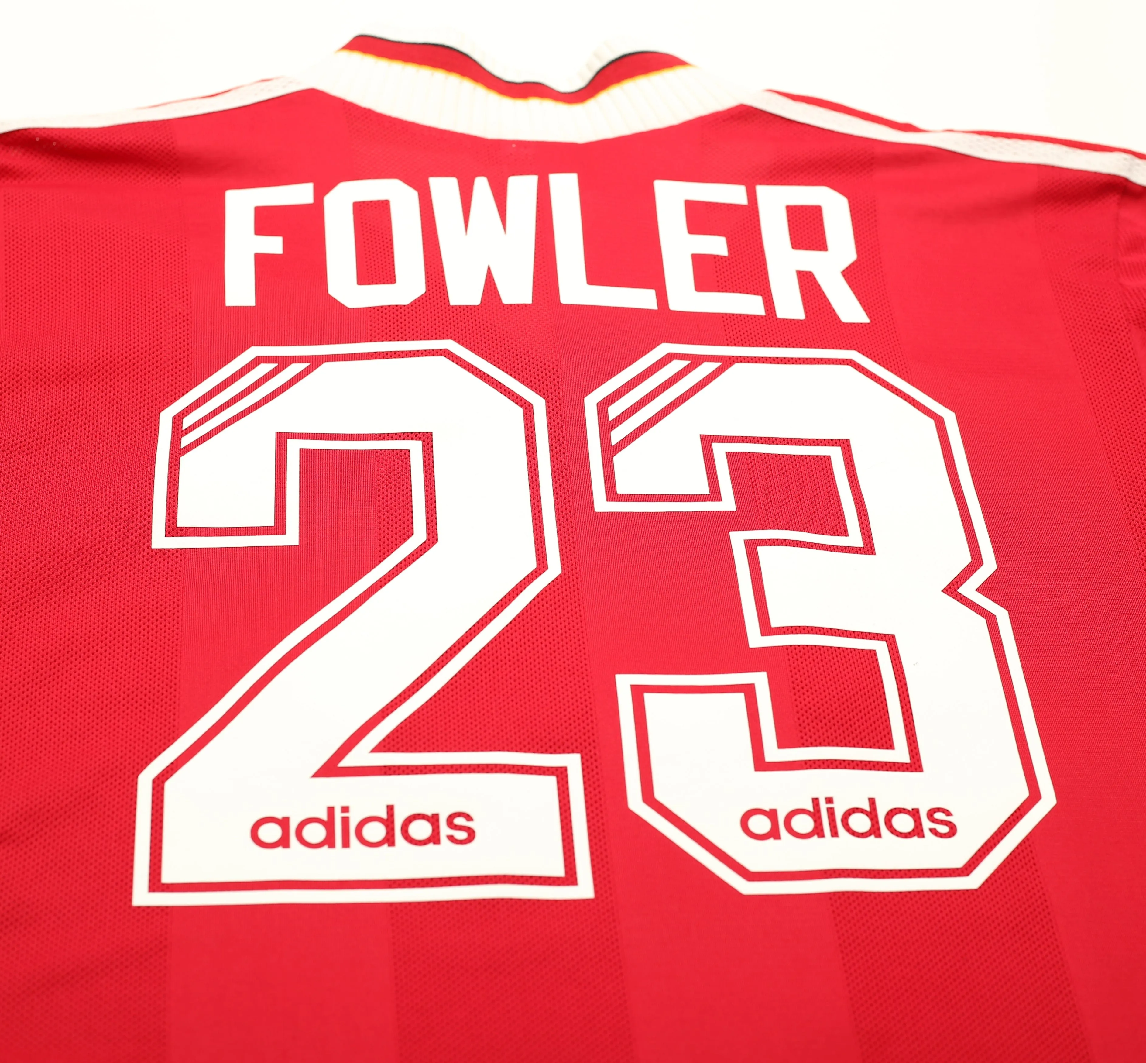 1995/96 FOWLER #23 Liverpool Adidas Home Football Shirt (M)