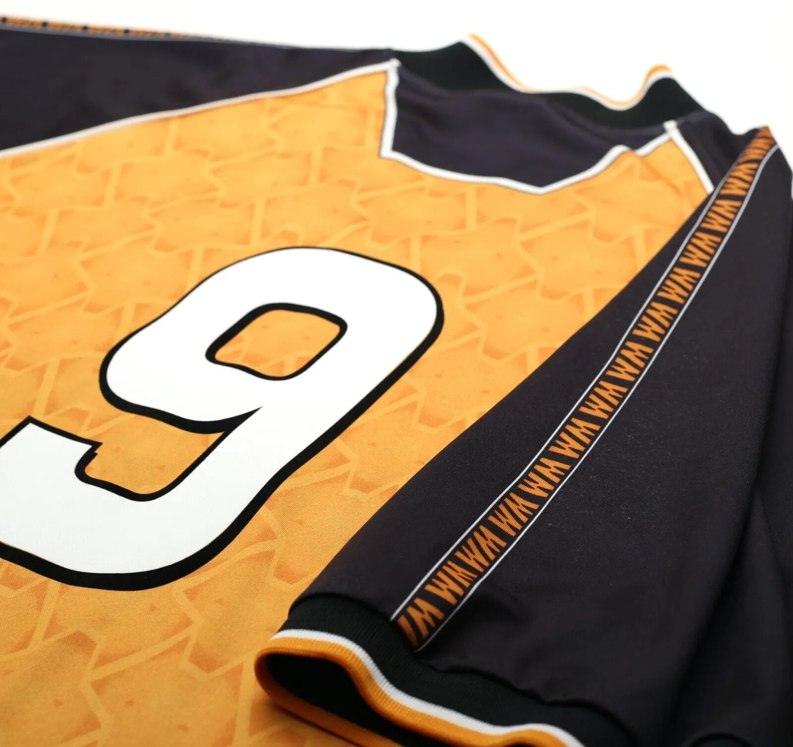 1996/98 BULL #9 Wolverhampton Wanderers PUMA Home Football Shirt (XL) Wolves