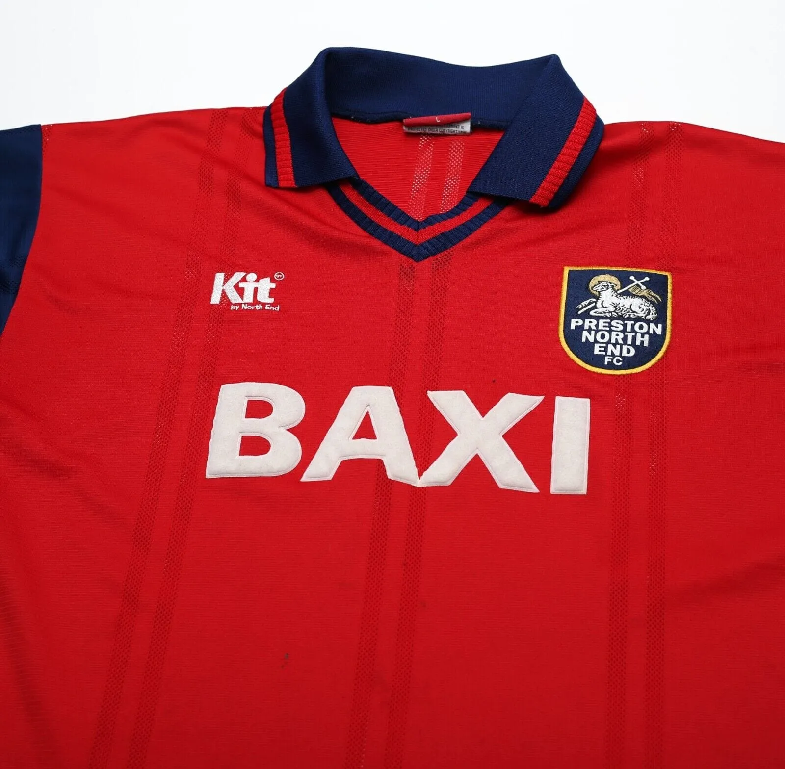 1996/98 PRESTON Vintage KIT By North End Football Away Shirt (L)