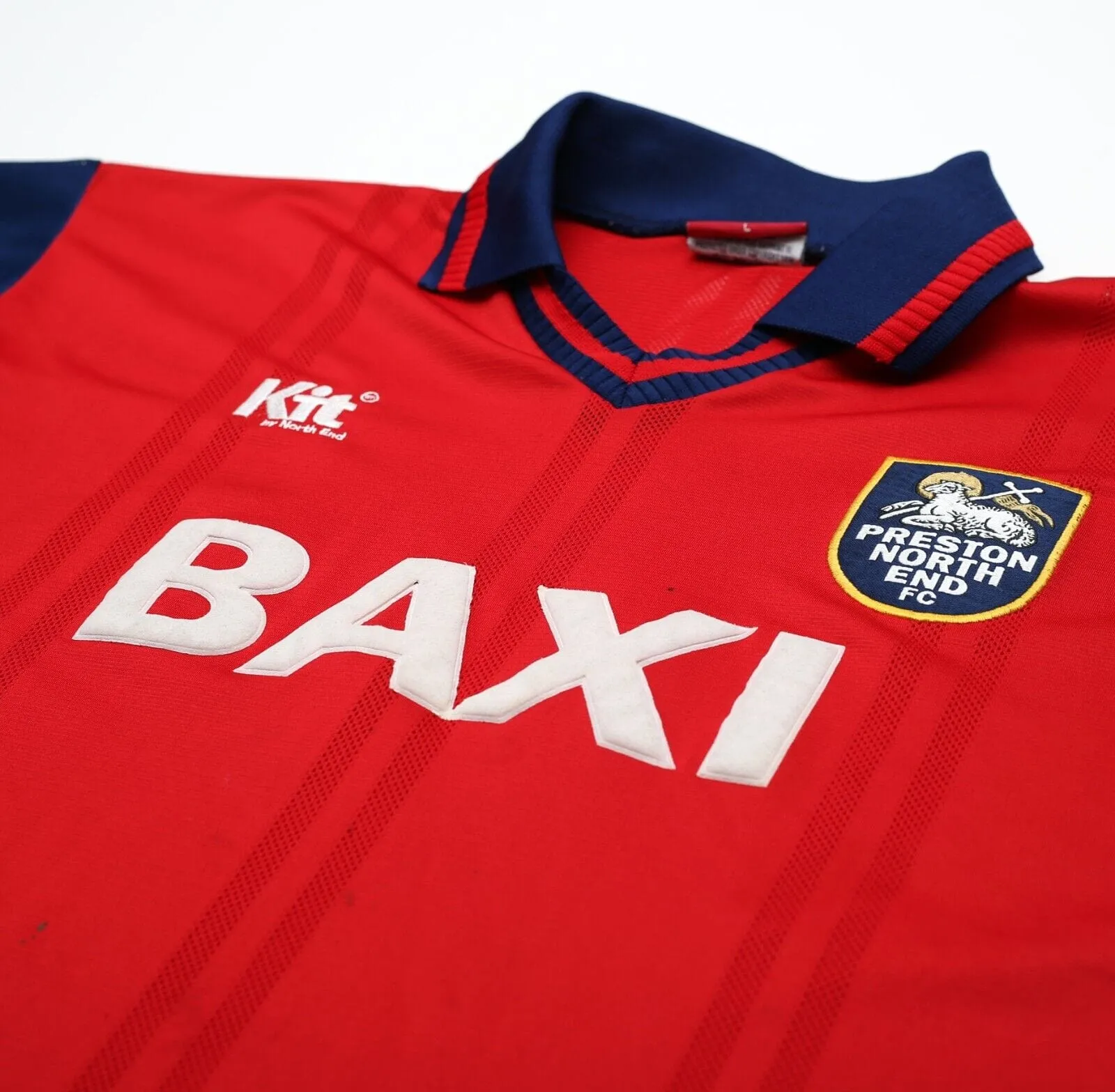 1996/98 PRESTON Vintage KIT By North End Football Away Shirt (L)