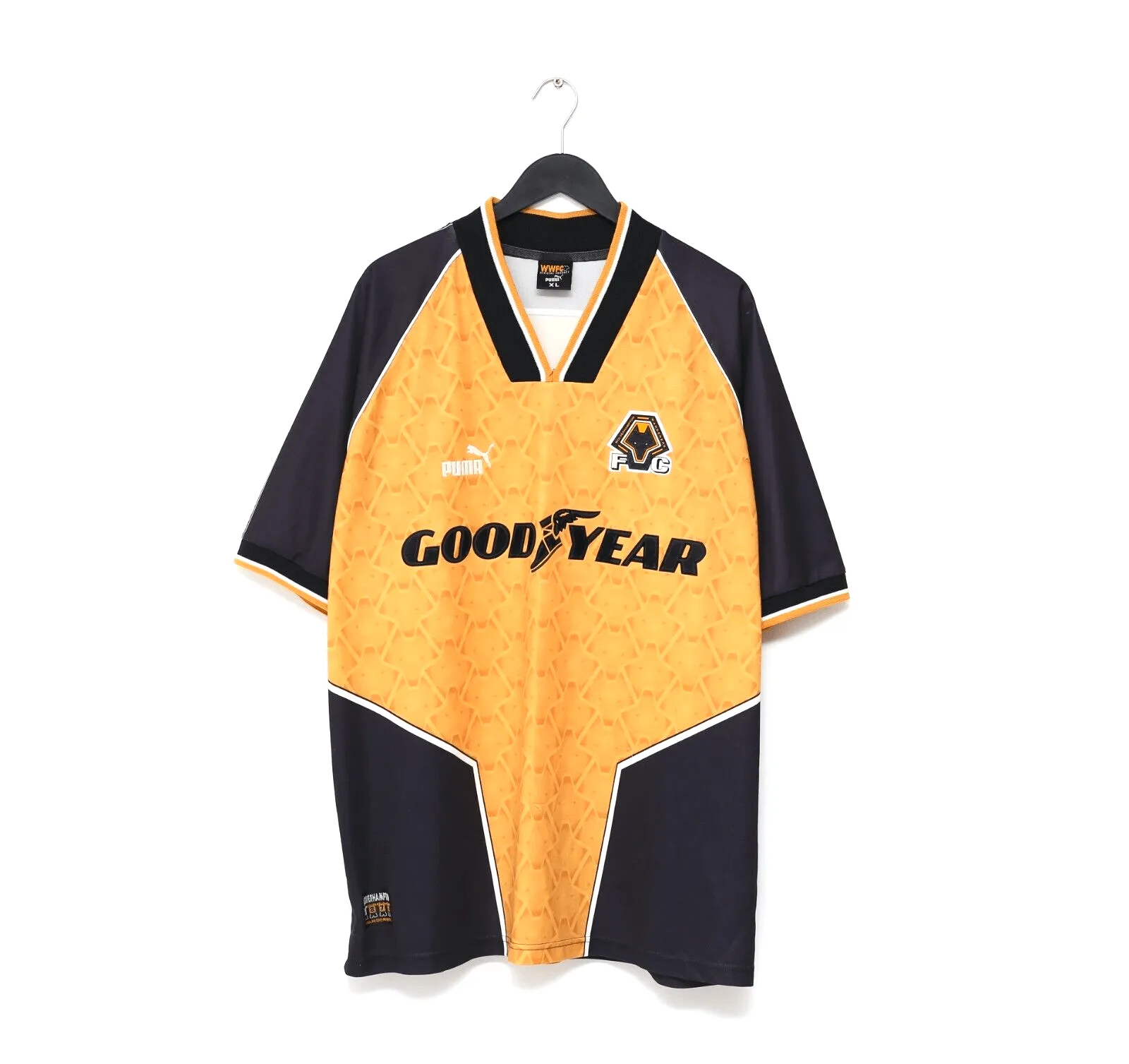 1996/98 WOLVERHAMPTON WANDERERS PUMA Home Football Shirt (XL) Wolves