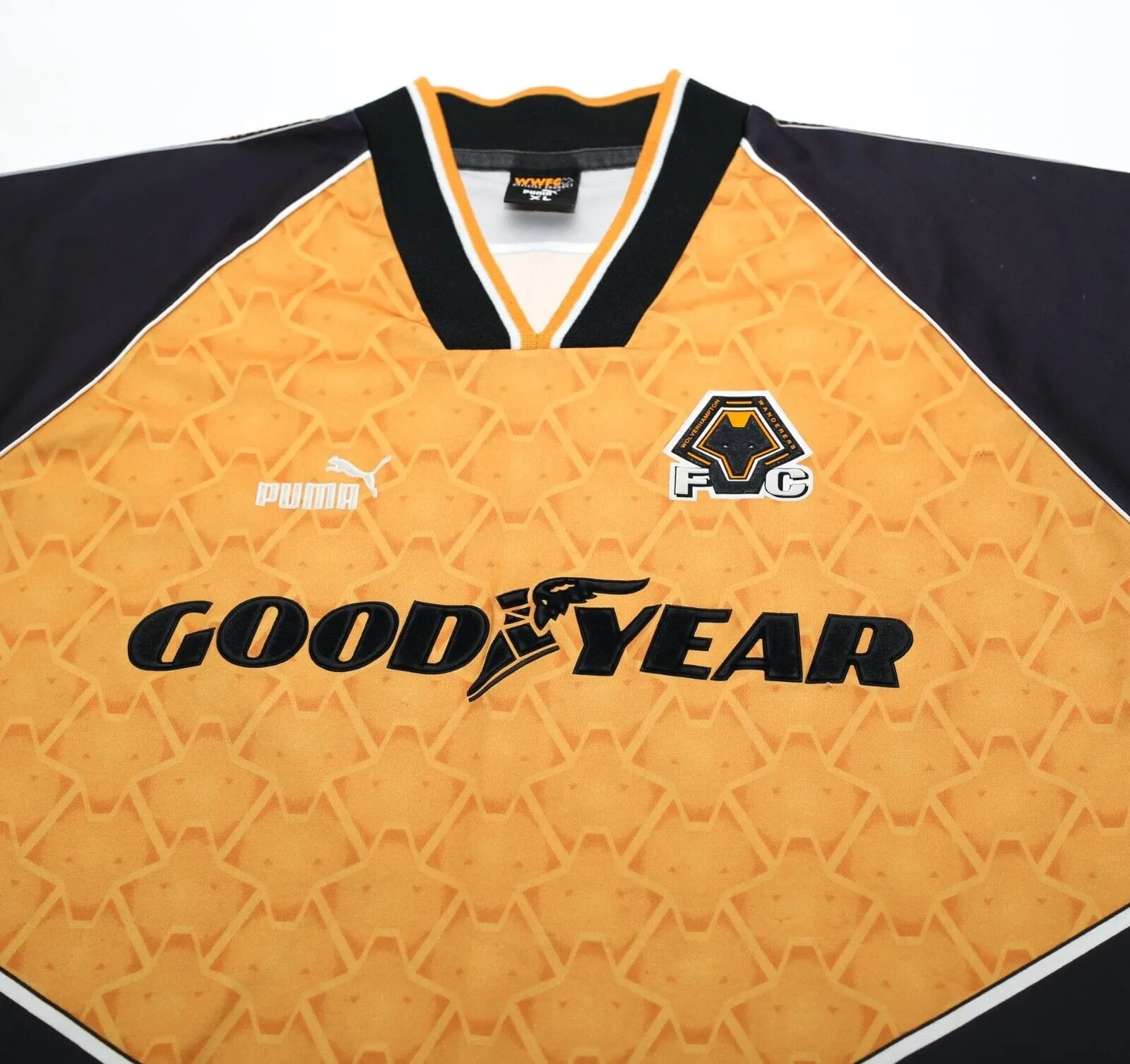 1996/98 WOLVERHAMPTON WANDERERS PUMA Home Football Shirt (XL) Wolves