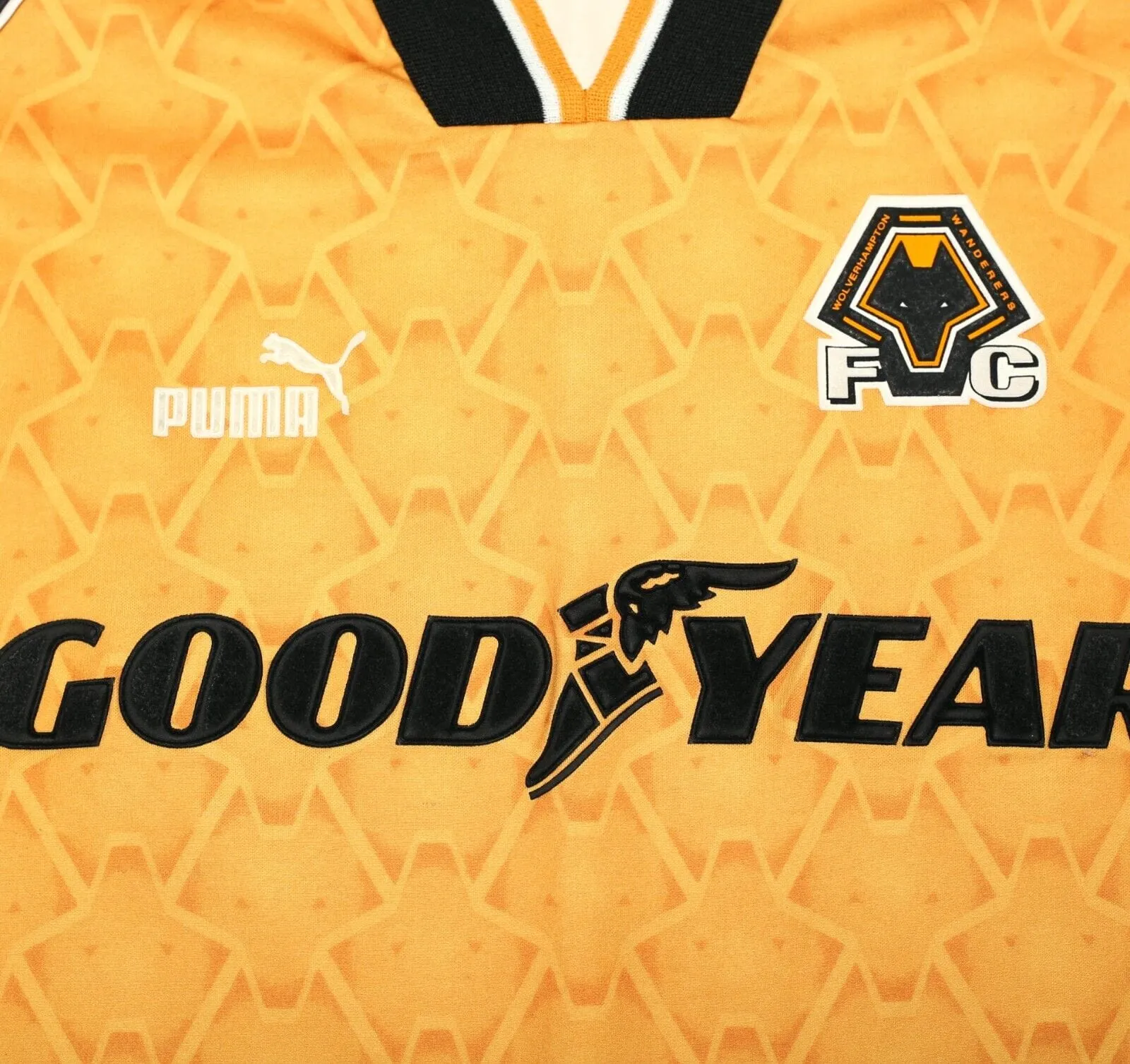 1996/98 WOLVERHAMPTON WANDERERS PUMA Home Football Shirt (XL) Wolves