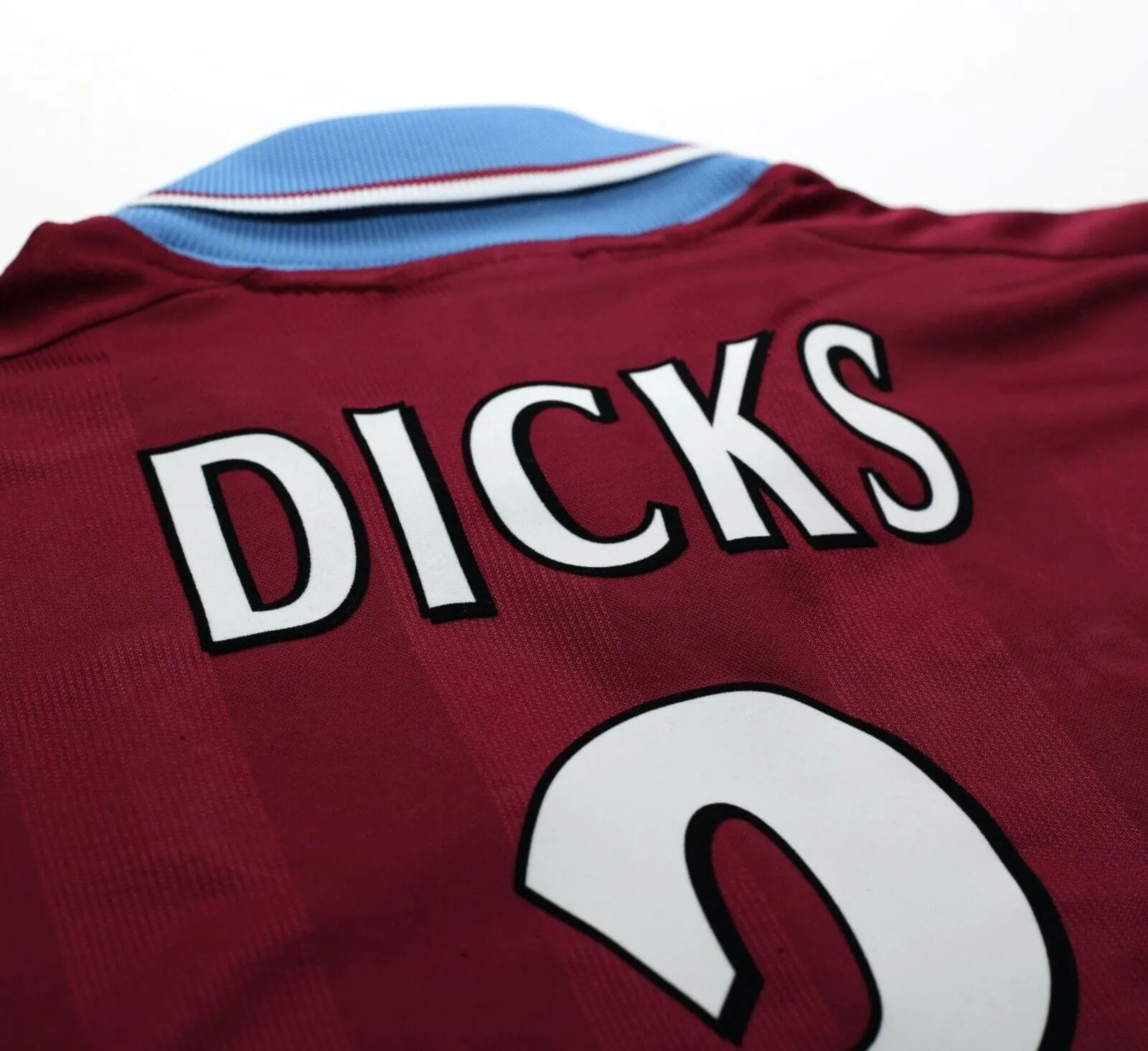 1997/98 DICKS #3 West Ham United Vintage PONY Football Shirt (L)