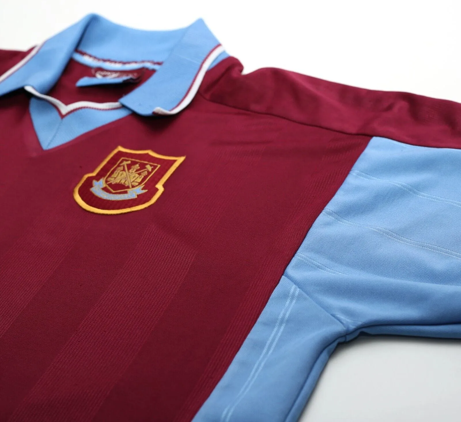 1997/98 DICKS #3 West Ham United Vintage PONY Football Shirt (L)