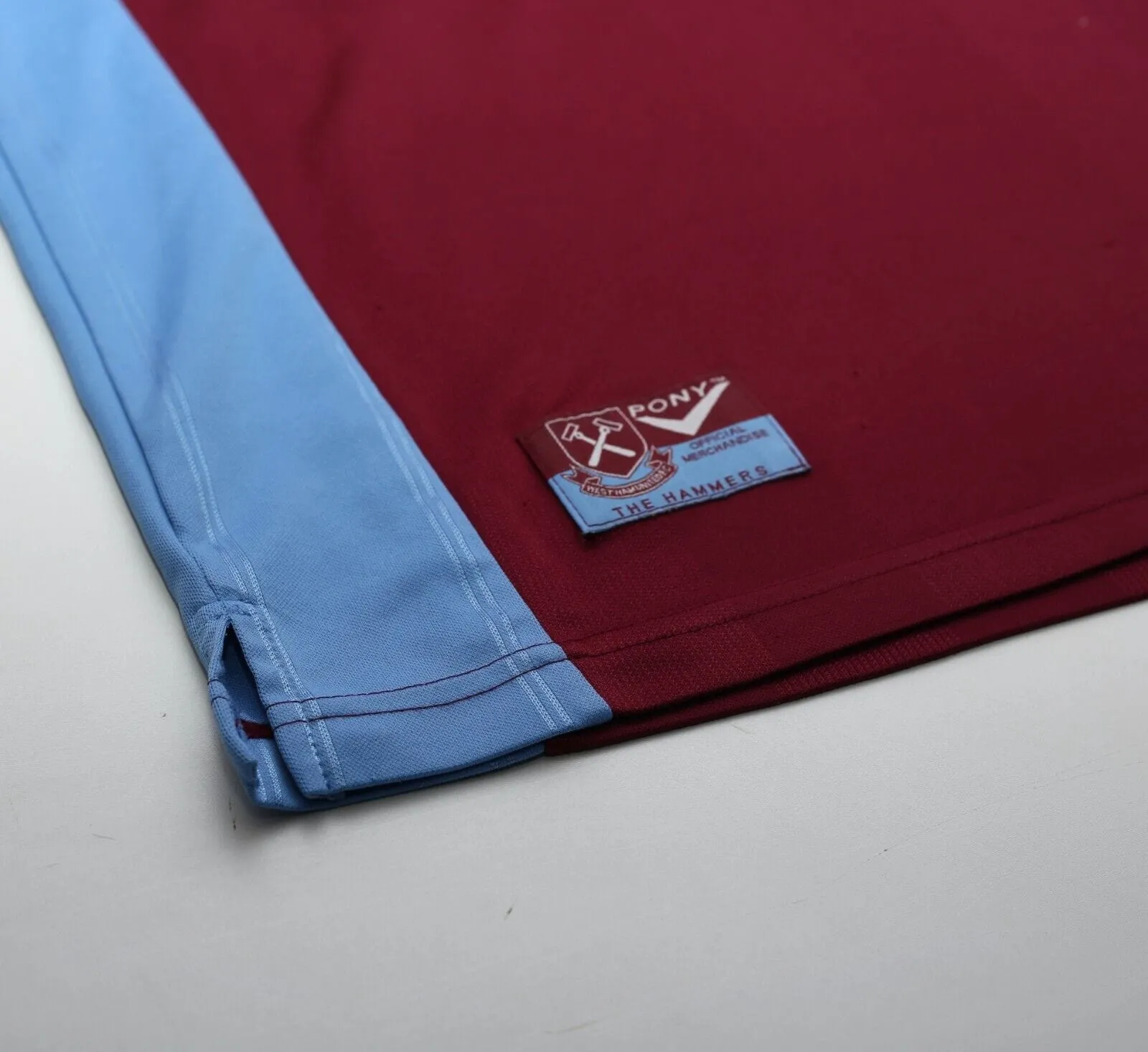 1997/98 DICKS #3 West Ham United Vintage PONY Football Shirt (L)