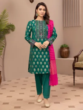 2 Piece Jacquard Suit-Embroidered (Unstitched)