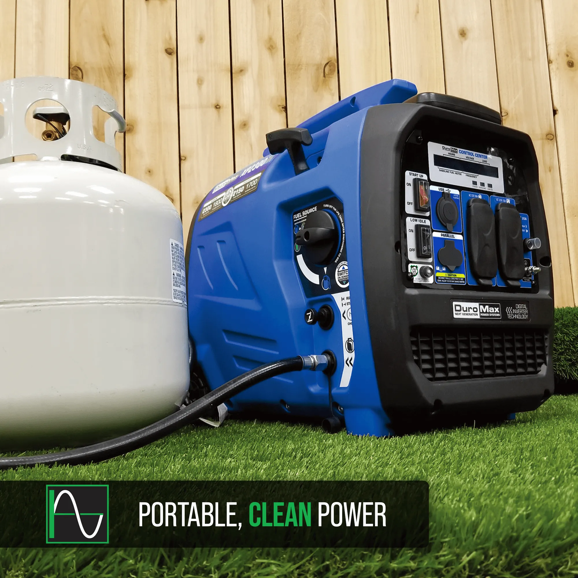 2,300 Watt Dual Fuel Portable Inverter Generator w/ CO Alert