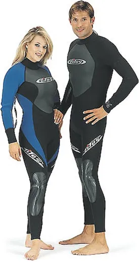 3/2mm Tilos Mens Full SuperStretch Titanium Wetsuit Skin Chest Jumpsuit