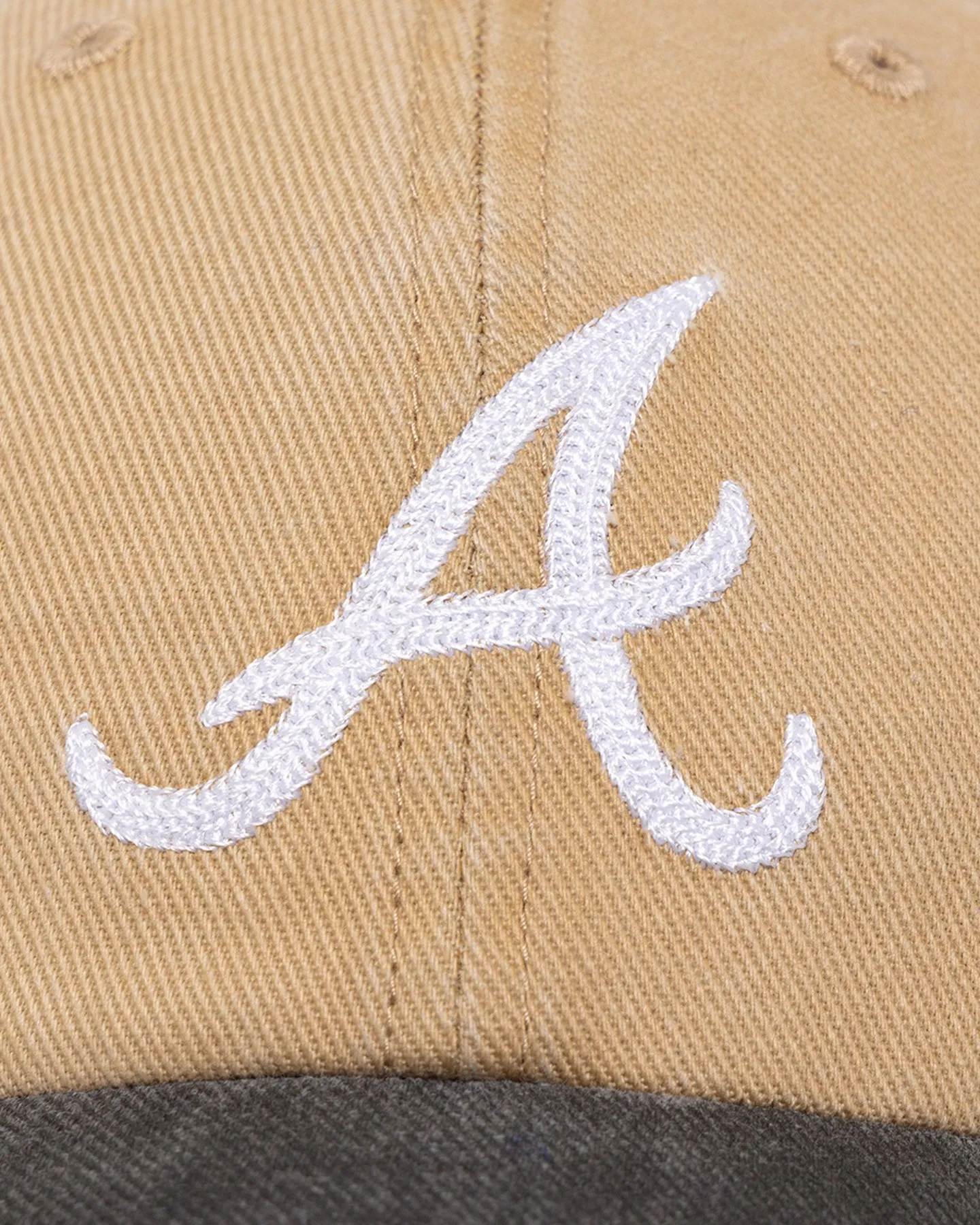 47 Brand Atlanta Braves 47 Clean Up Strapback Khaki