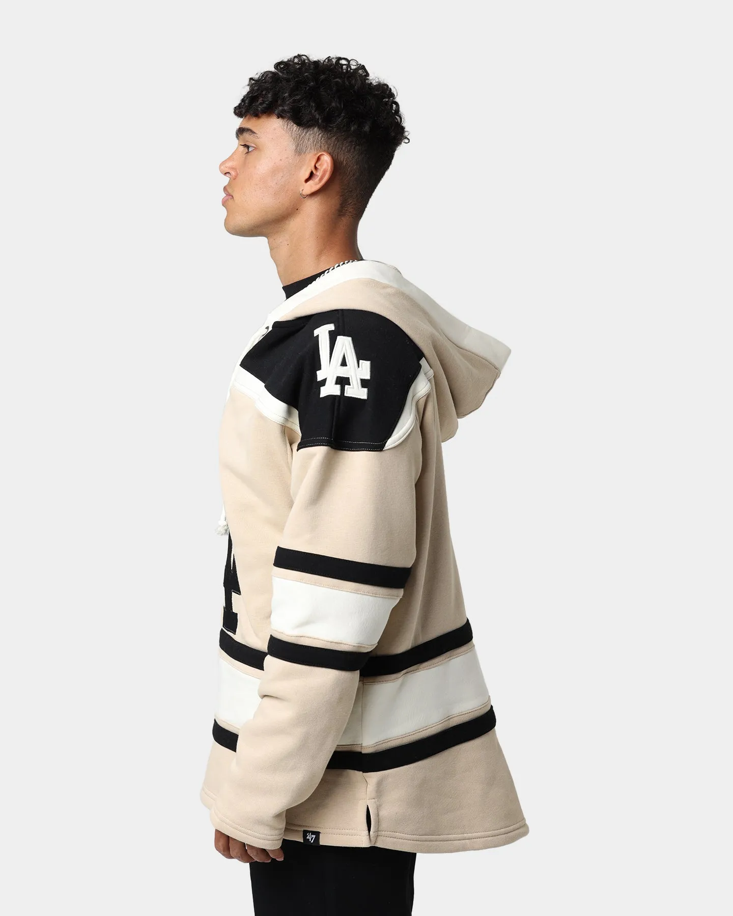 47 Brand Los Angeles Dodgers Superior Lacer Hoodie Khaki