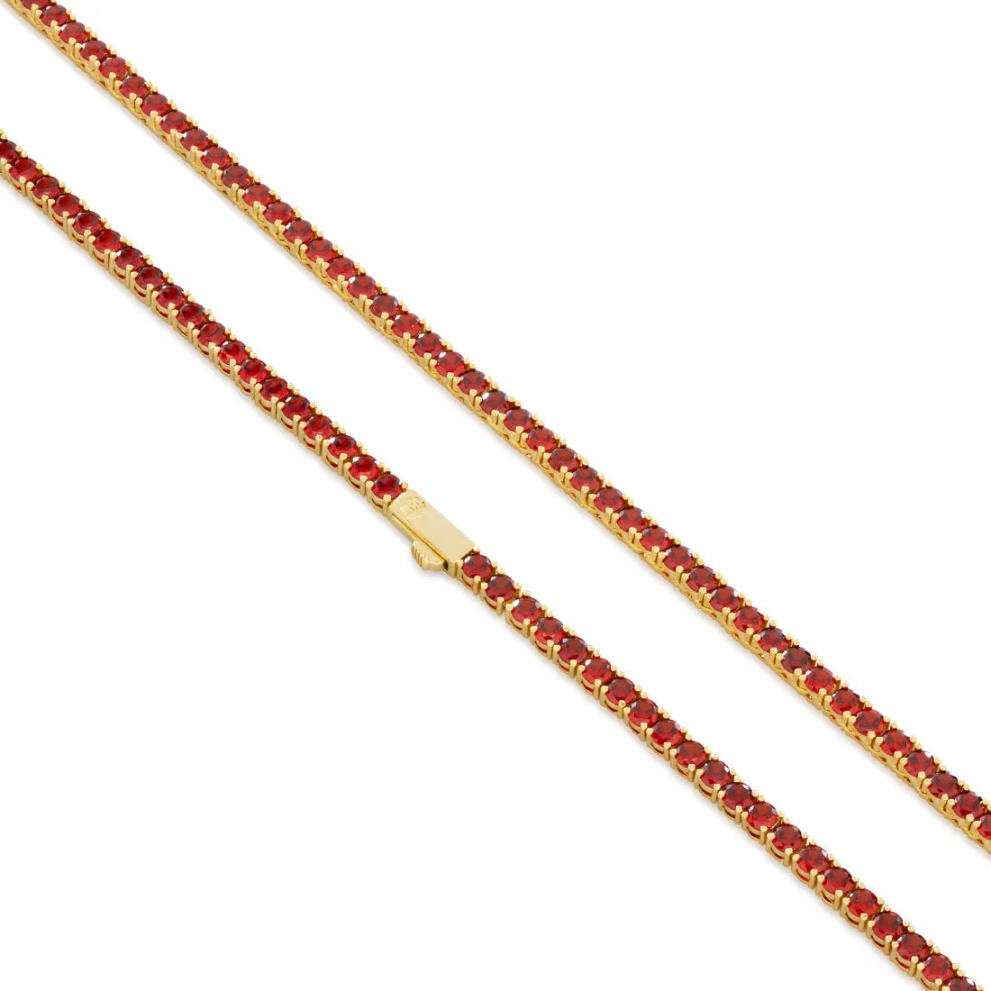 4mm Ruby Tennis Chain