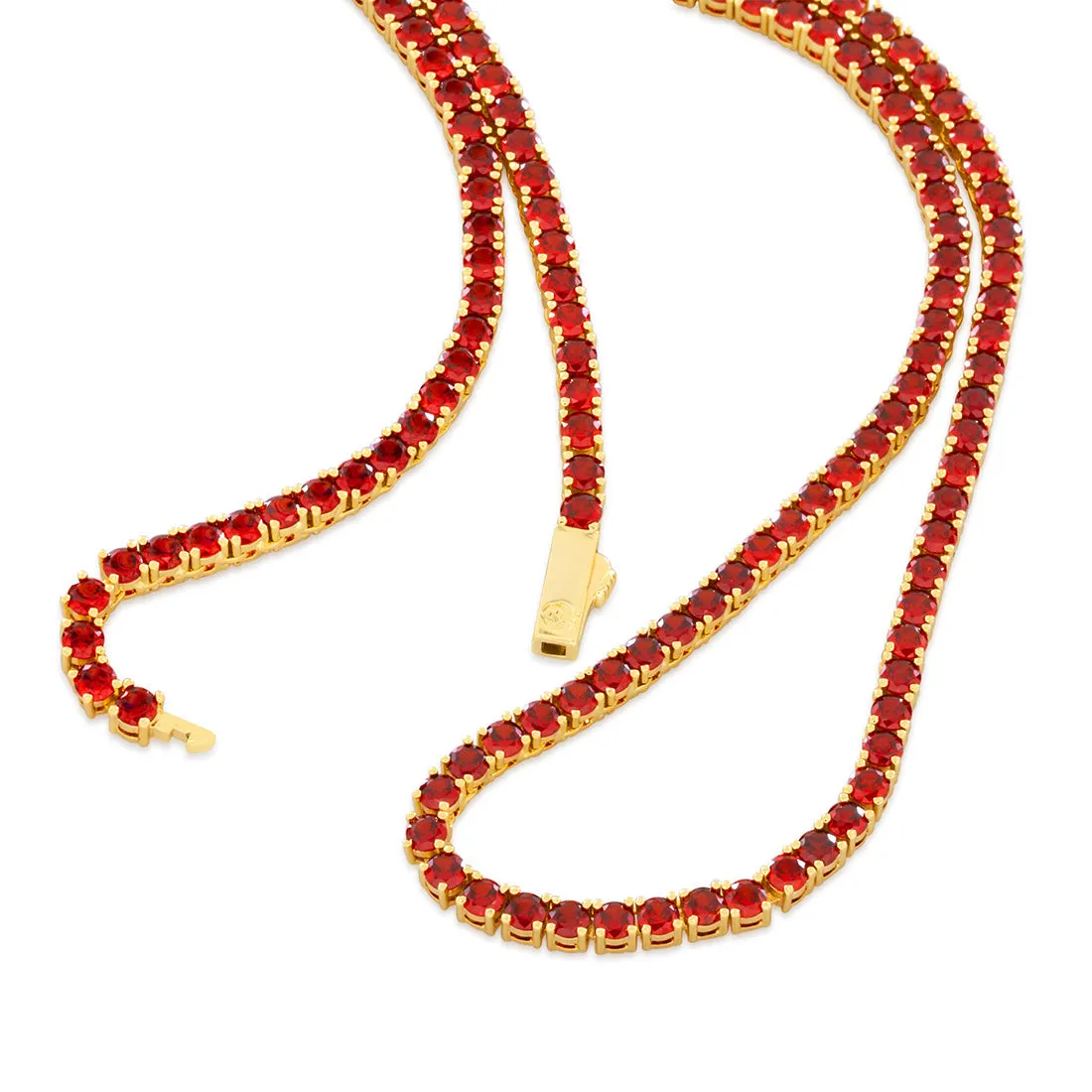 4mm Ruby Tennis Chain