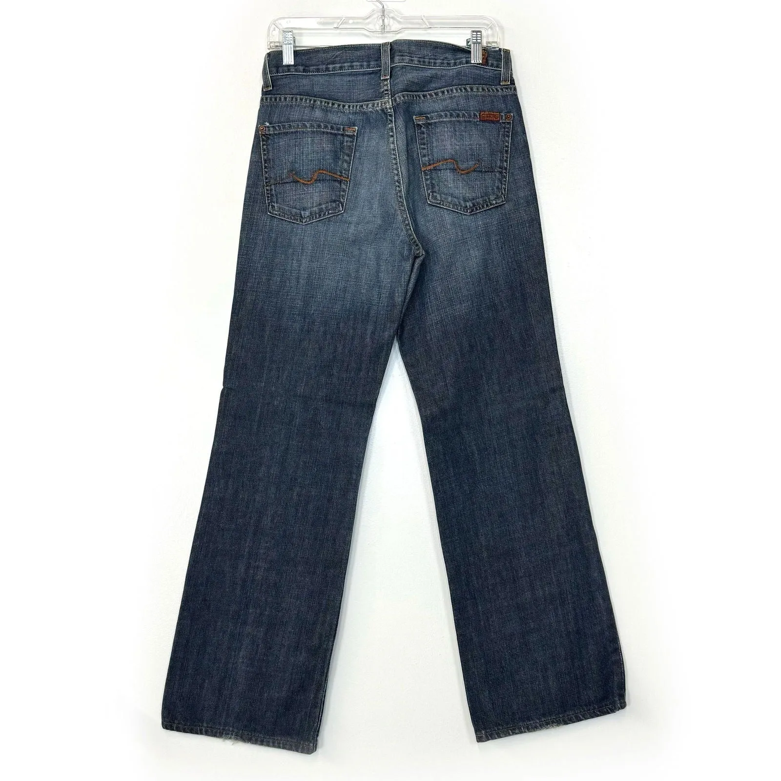 7 For all Mankind | Mens Relaxed Button-Fly Jeans | Color: Blue | Size: 29x31