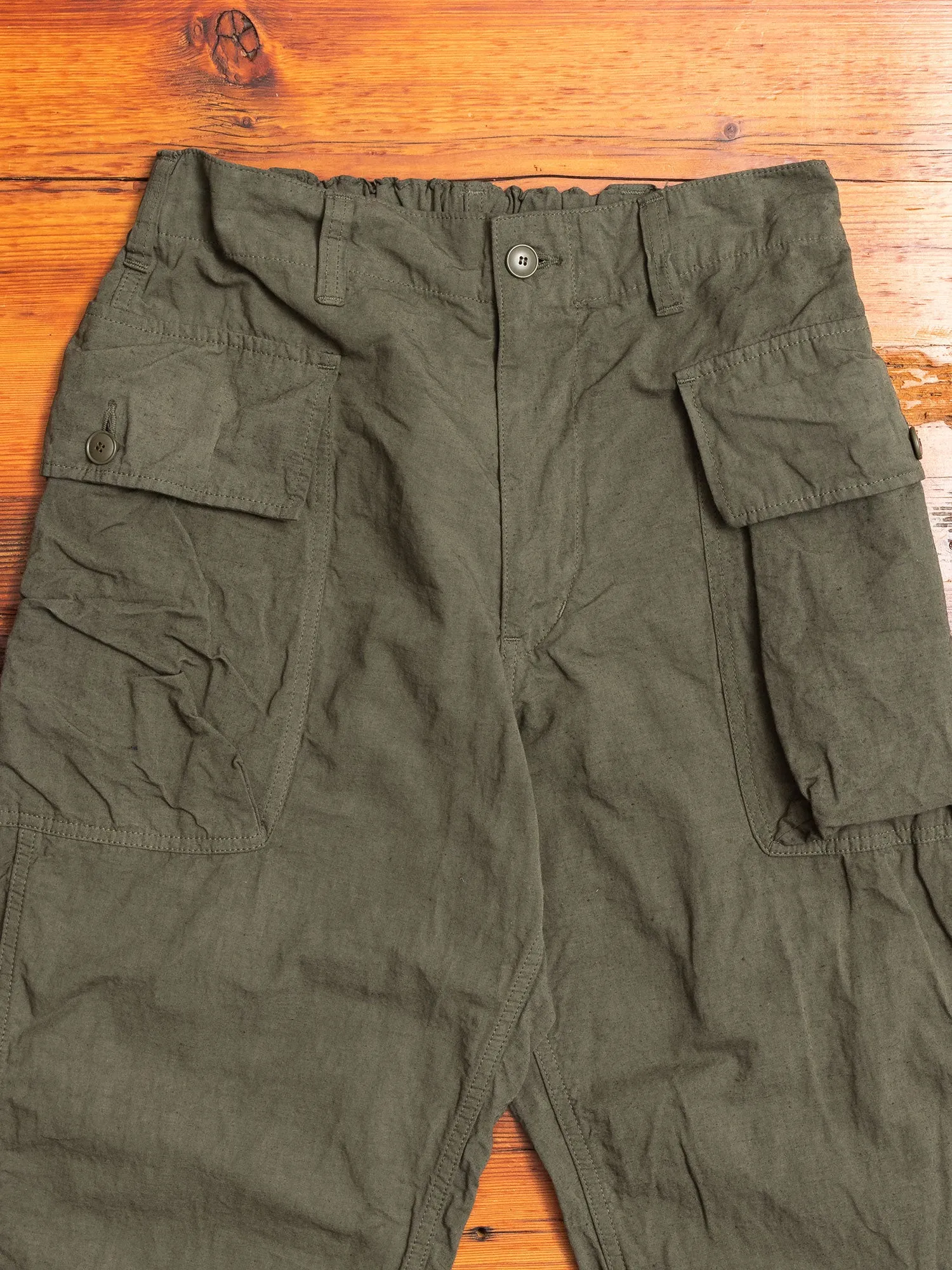 9/10 Hemp Military Pants in Khaki