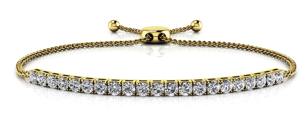 Adjustable Diamond Dreams Bracelet Diamond  with 1.79 ct.(finished) 2.75mm