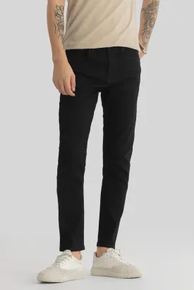 Alexandre Black Slim Fit Plain Jeans