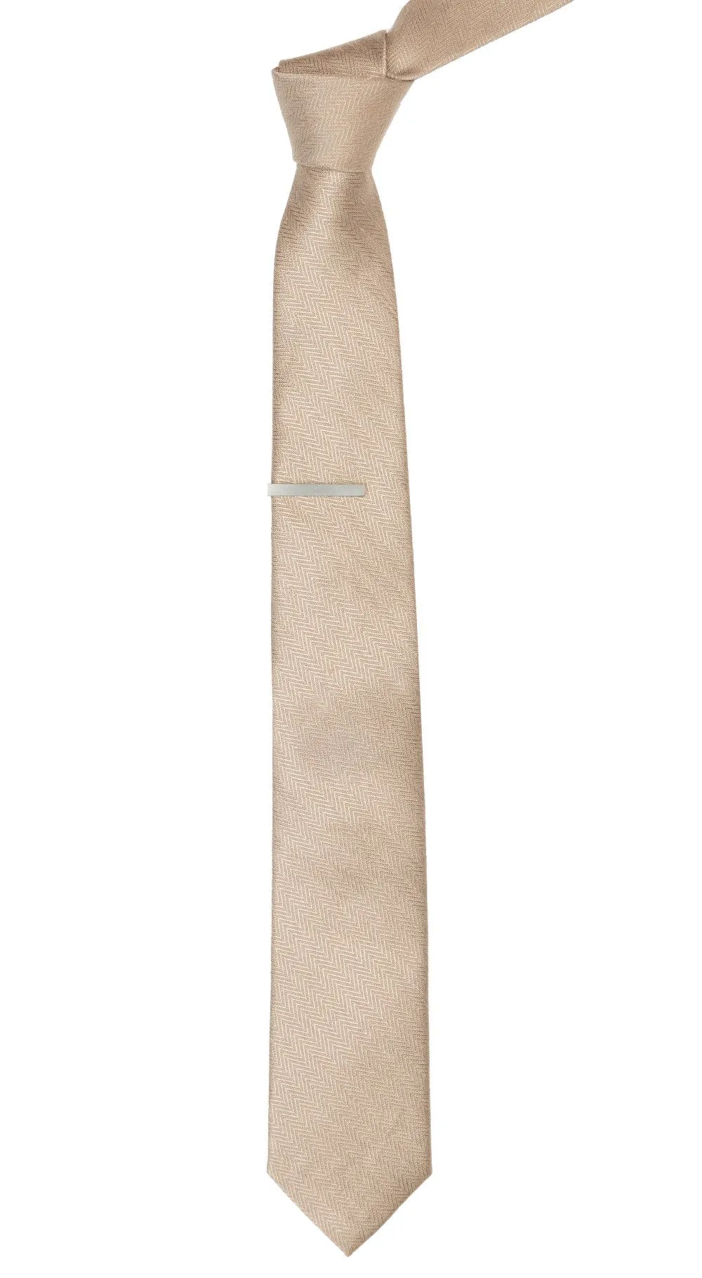 Alleavitch Herringbone Khaki Tie