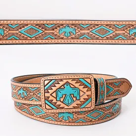 American Darling Unisex Turquoise Thunderbird Belt