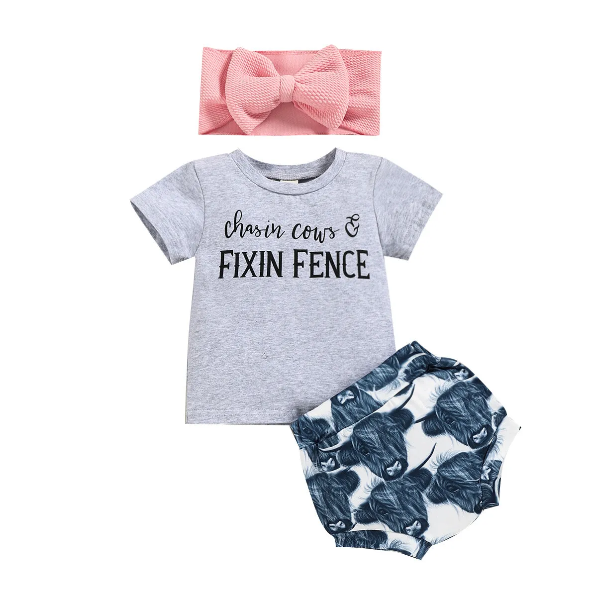 Baby Letter Print Suit