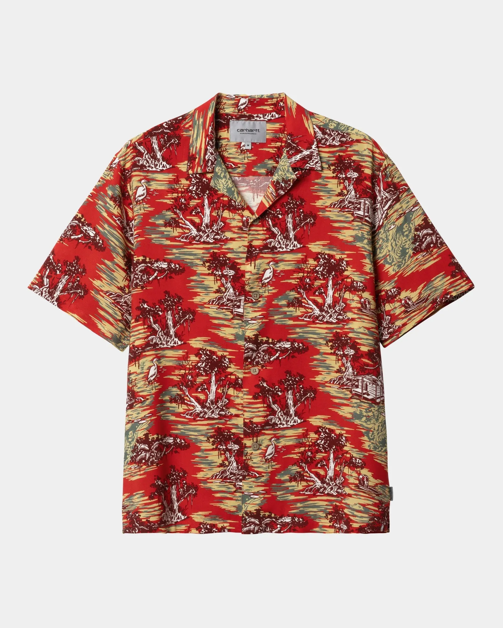 Bayou Print Shirt | Red Sunset