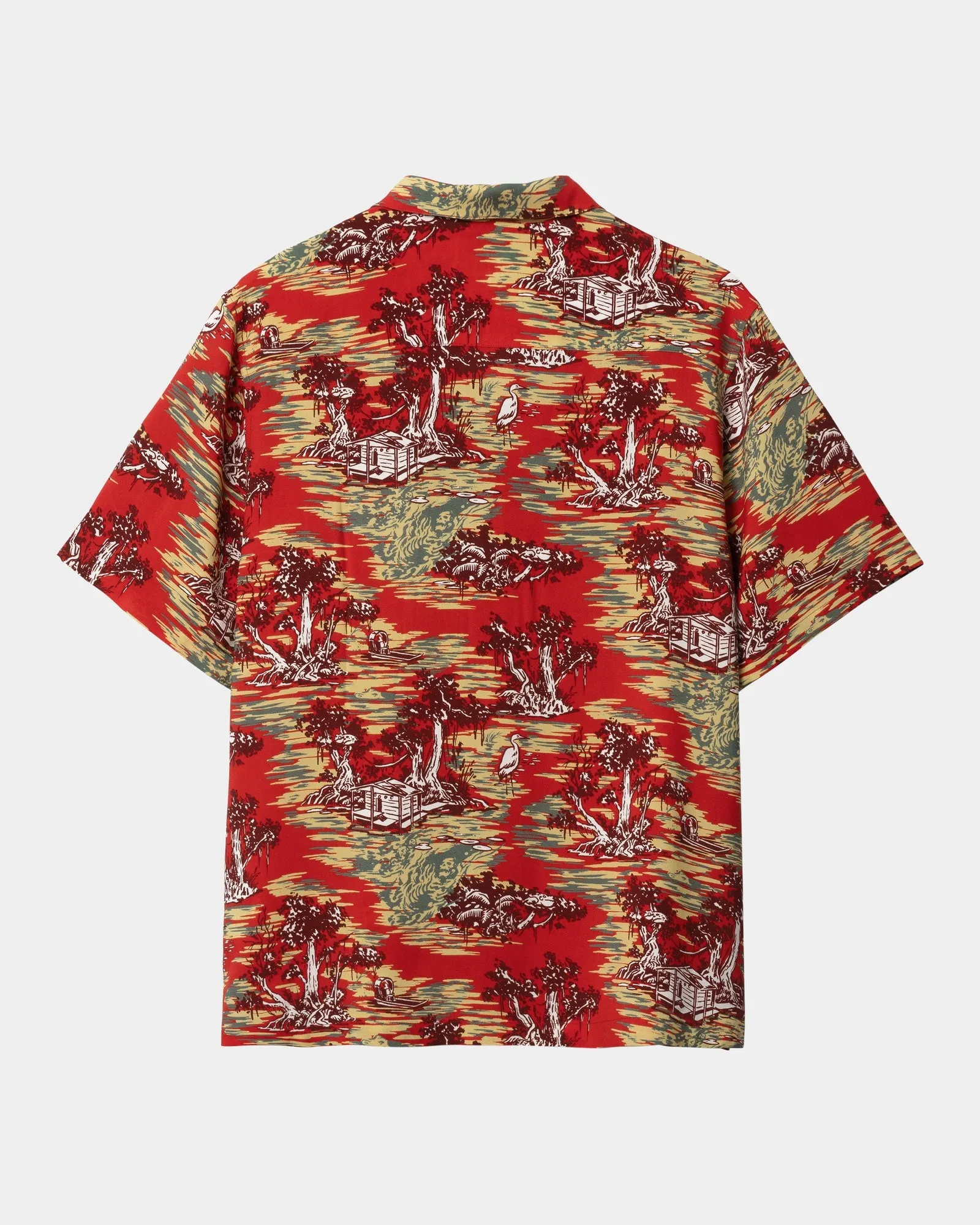 Bayou Print Shirt | Red Sunset