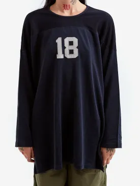 Beams Boy Logo Football Long Sleeve T-Shirt - Black