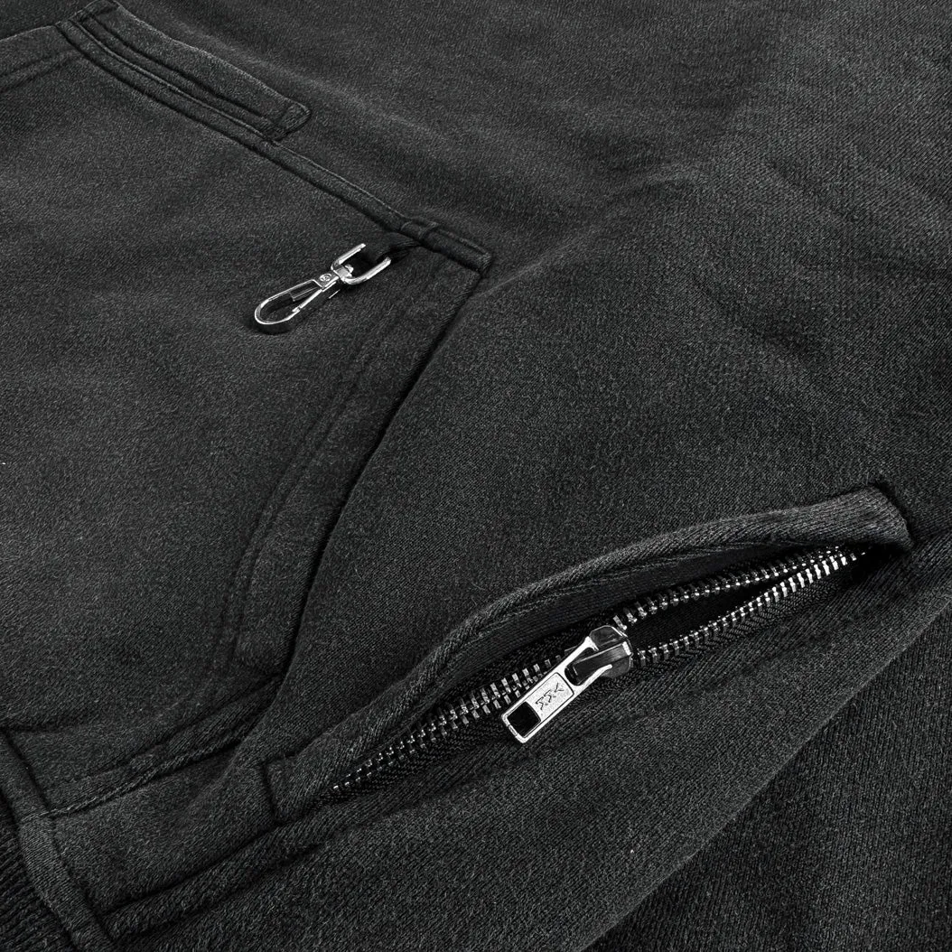 BLACK CARGO HOODIE