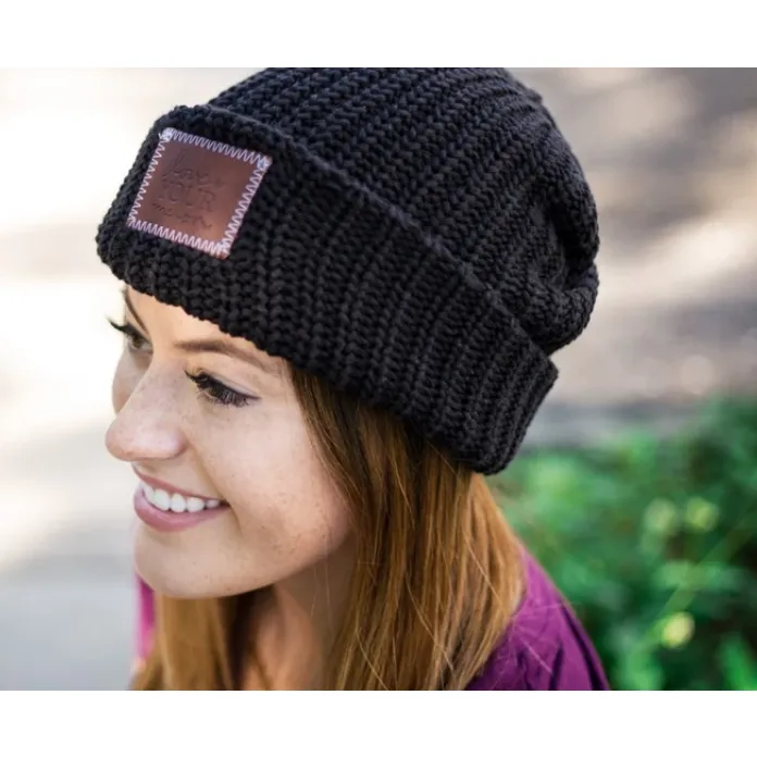 Black Cuffed Beanie