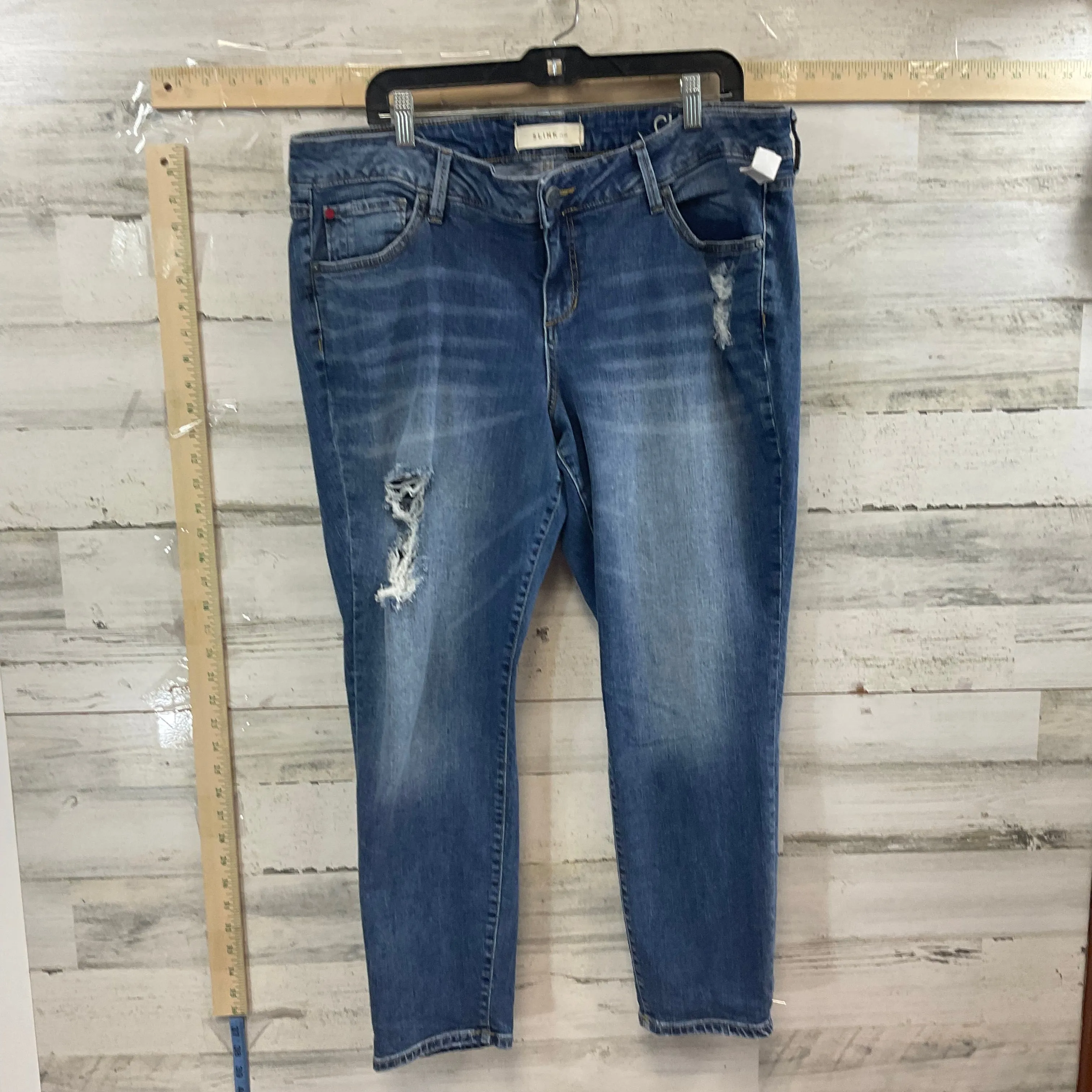 Blue Denim Jeans Straight SLINK, Size 18