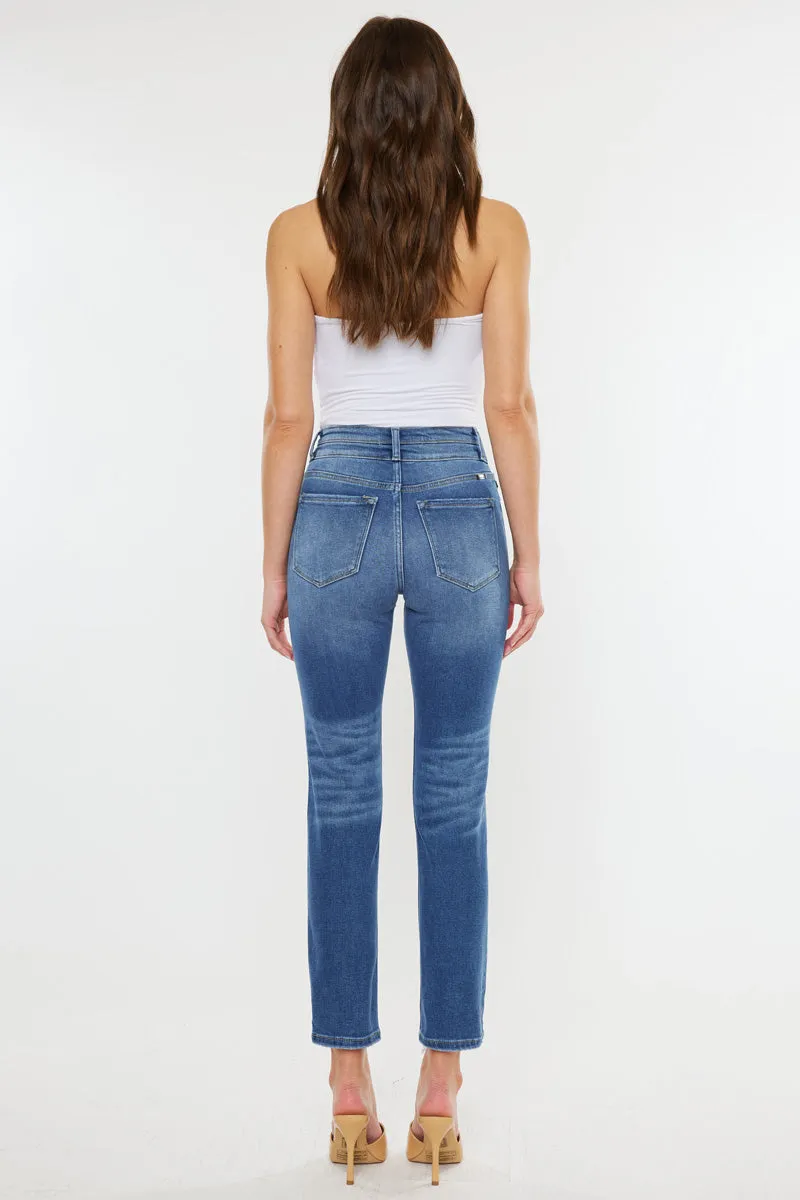 Cadence Ultra High Rise Slim Straight Leg Jeans