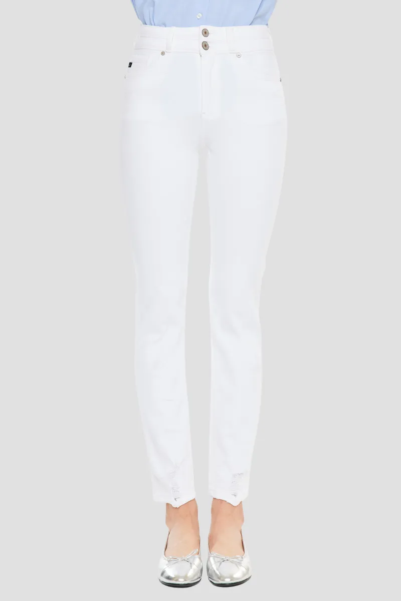 Cadence Ultra High Rise Slim Straight Leg Jeans