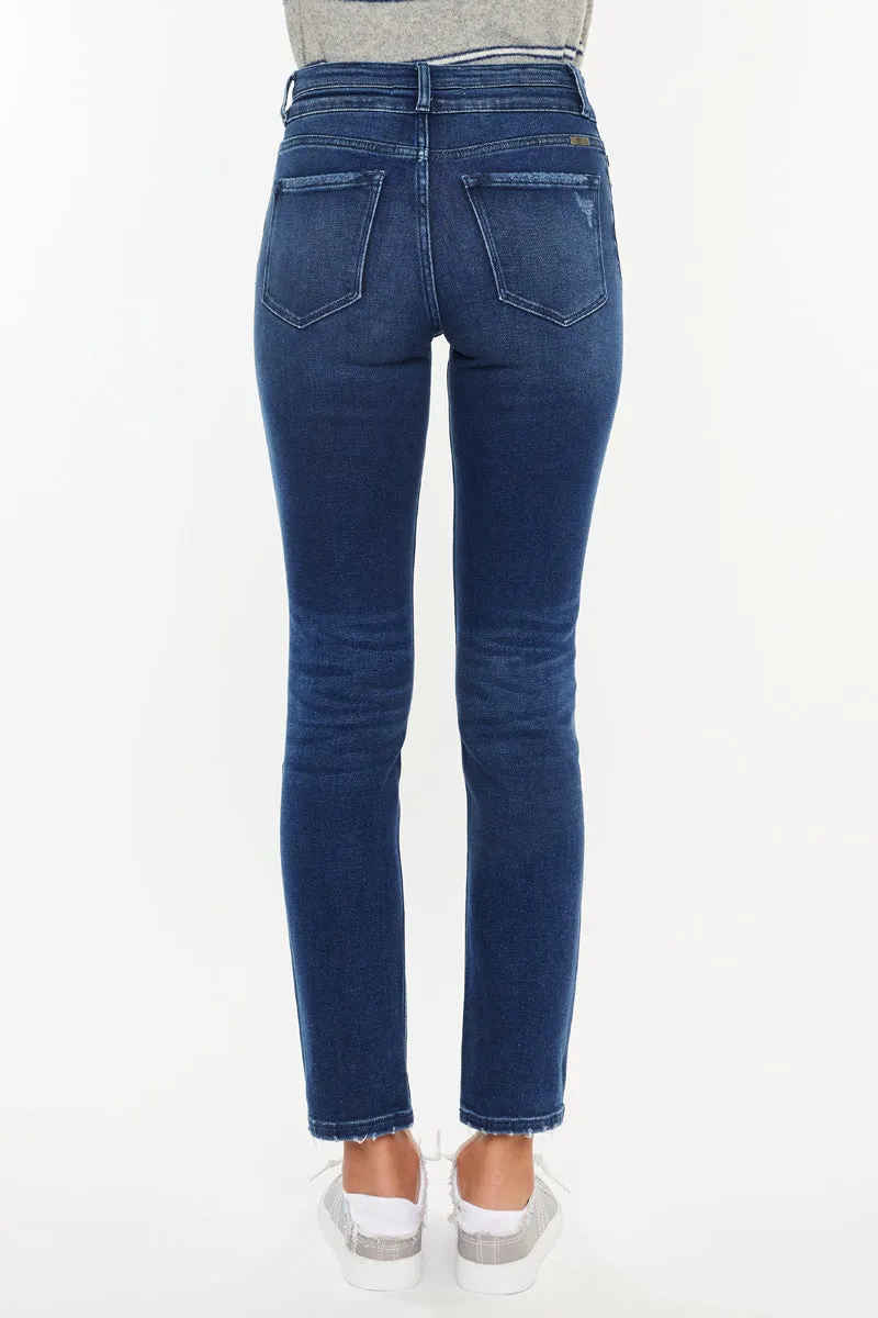 Cadence Ultra High Rise Slim Straight Leg Jeans