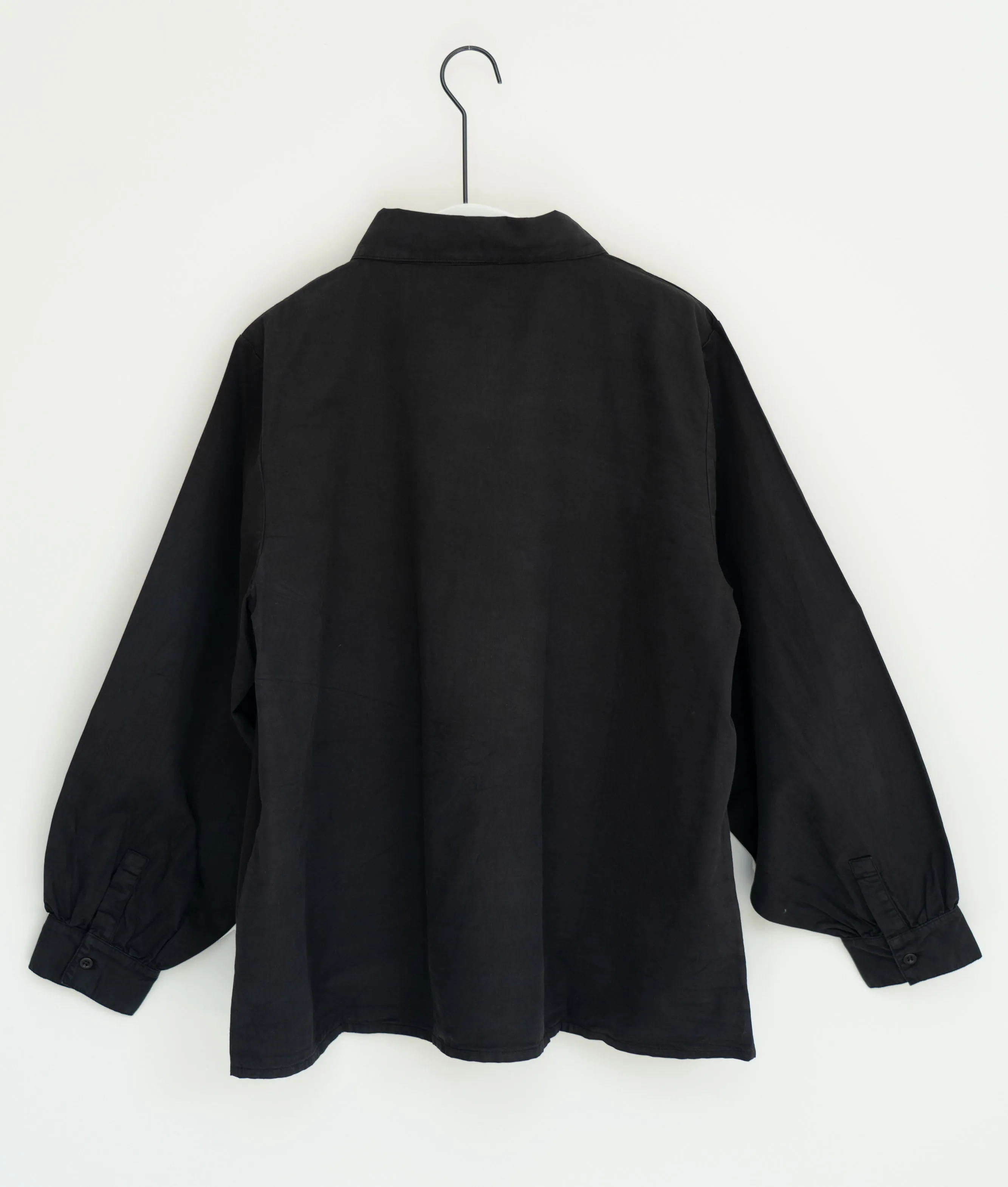 Celia Organic Cotton & Tencel Shirt In Black