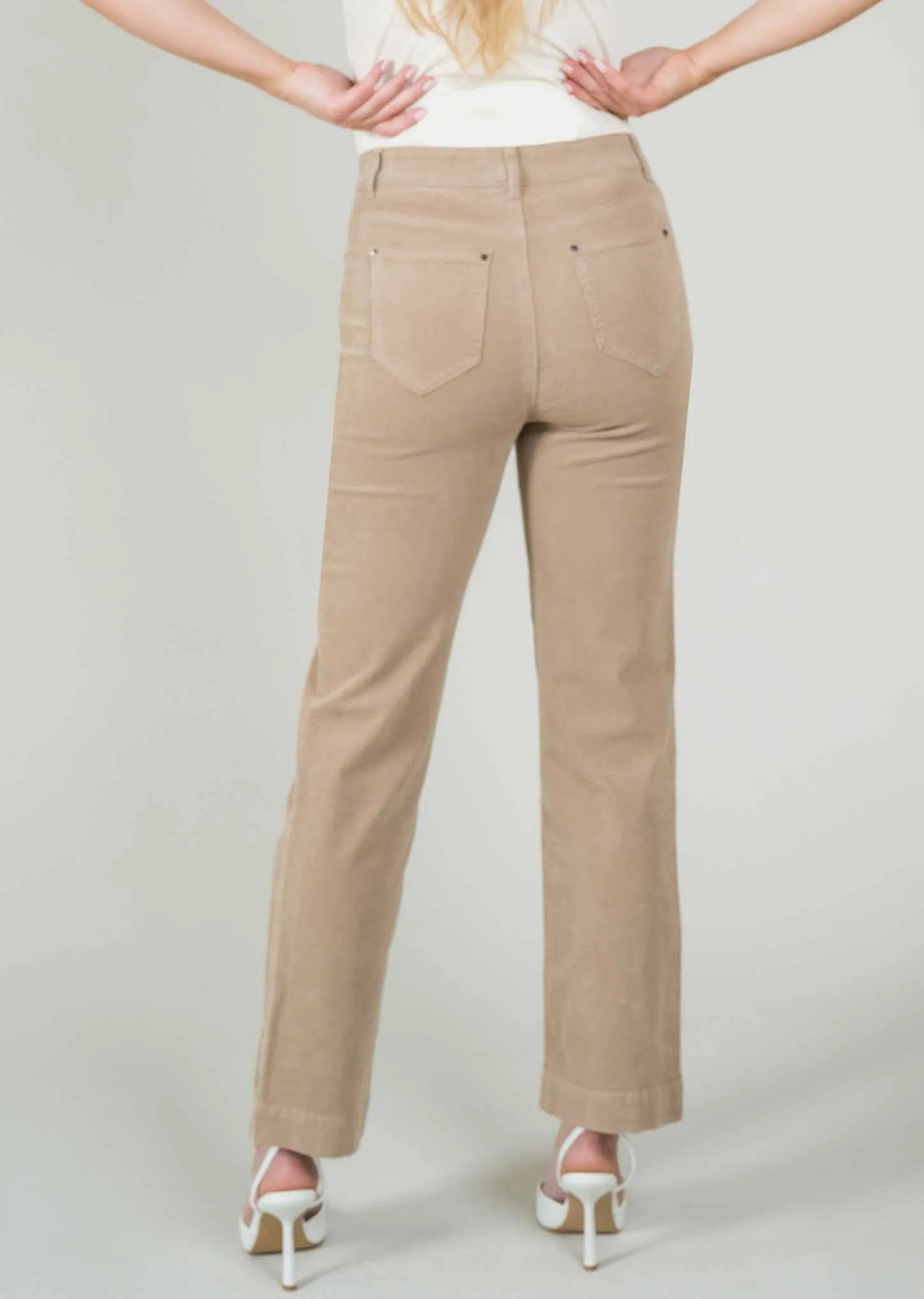 Charlene Corduroy 30" Straight Pant