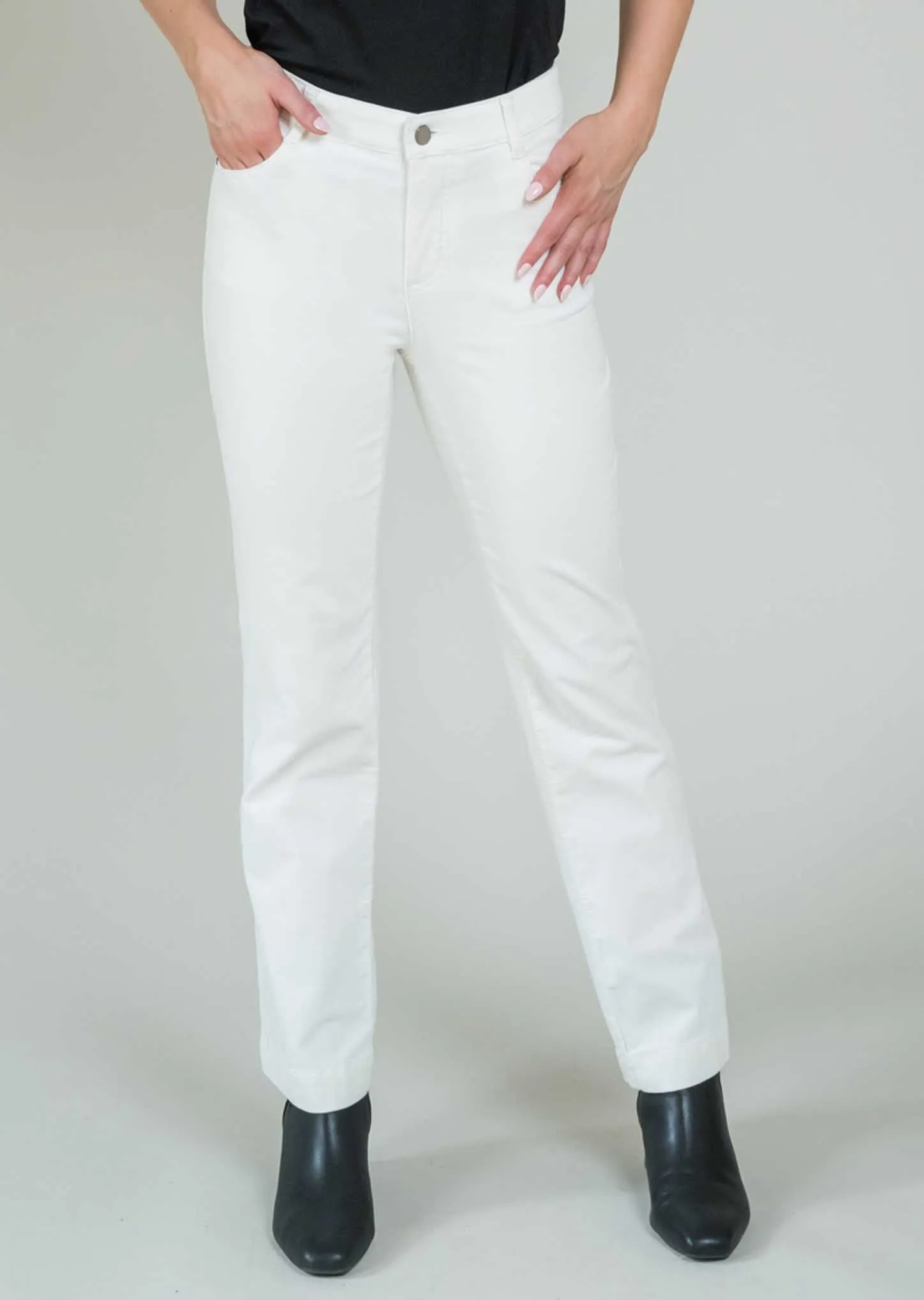 Charlene Corduroy 30" Straight Pant