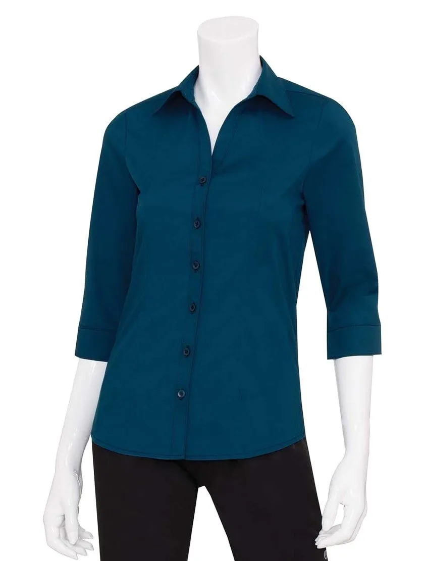 Chef Works Finesse Women's 3/4-Sleeve Shirt