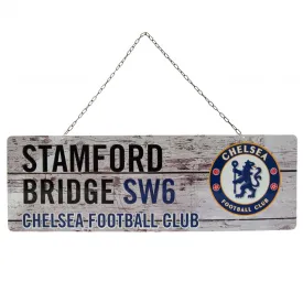 Chelsea FC Rustic Garden Sign