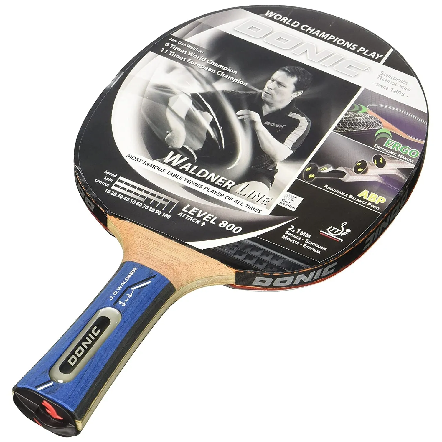 Donic Waldner 800 Table Tennis Bat with cover