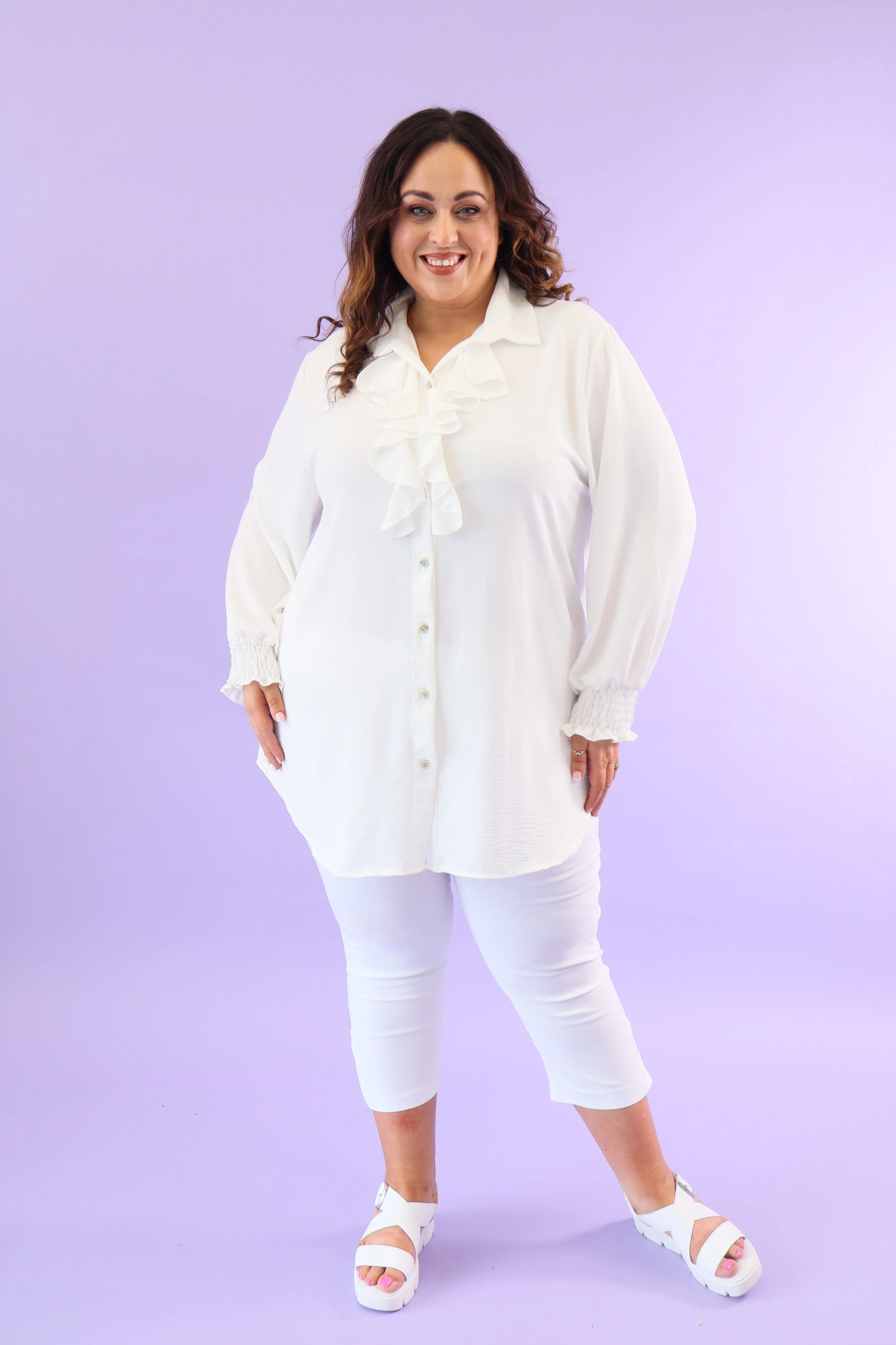 Edie Blouse in White