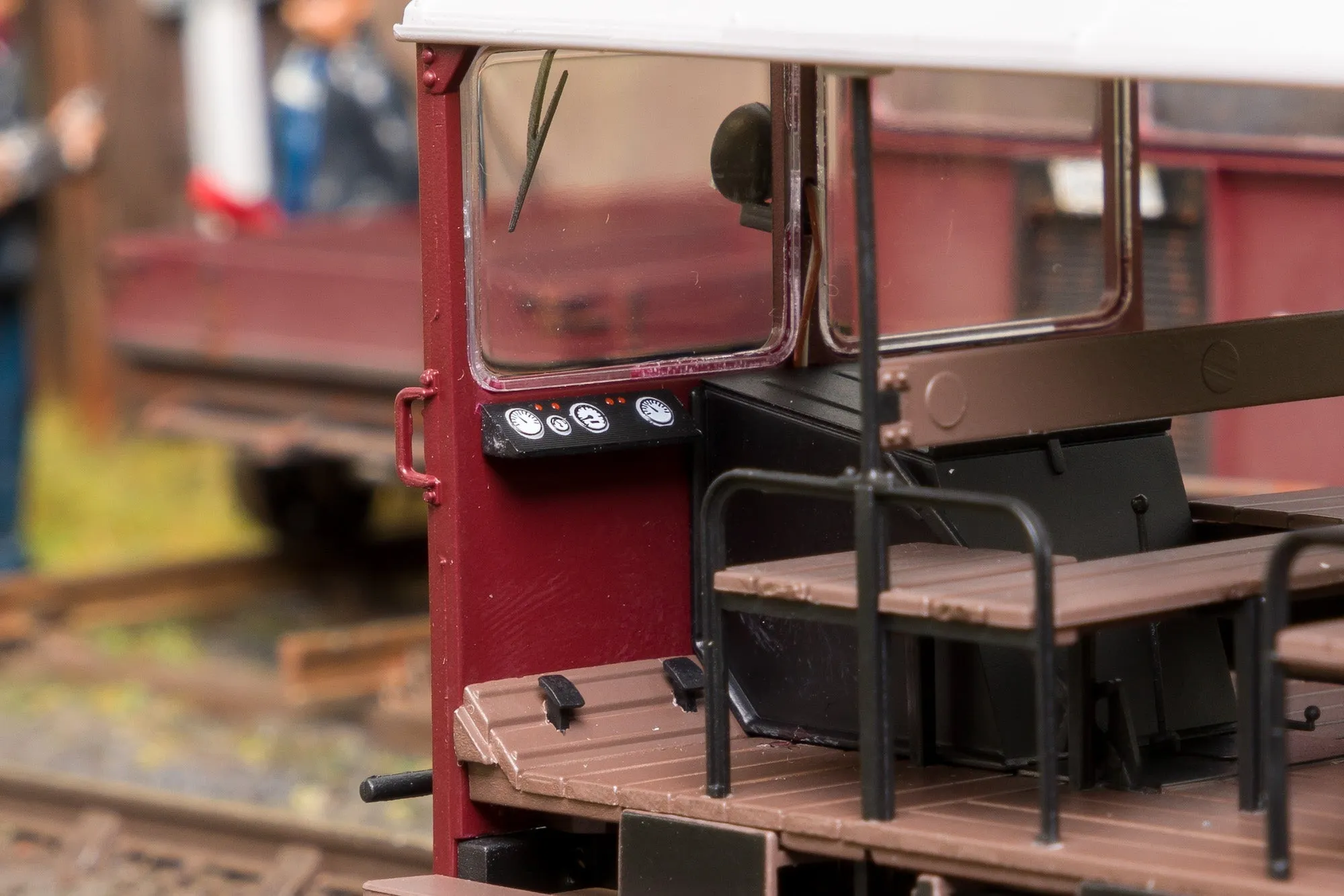 Ellis Clark Trains E1016U Finescale O Gauge Wickham Trolley & Trailer, BR Maroon 'Unnumbered'